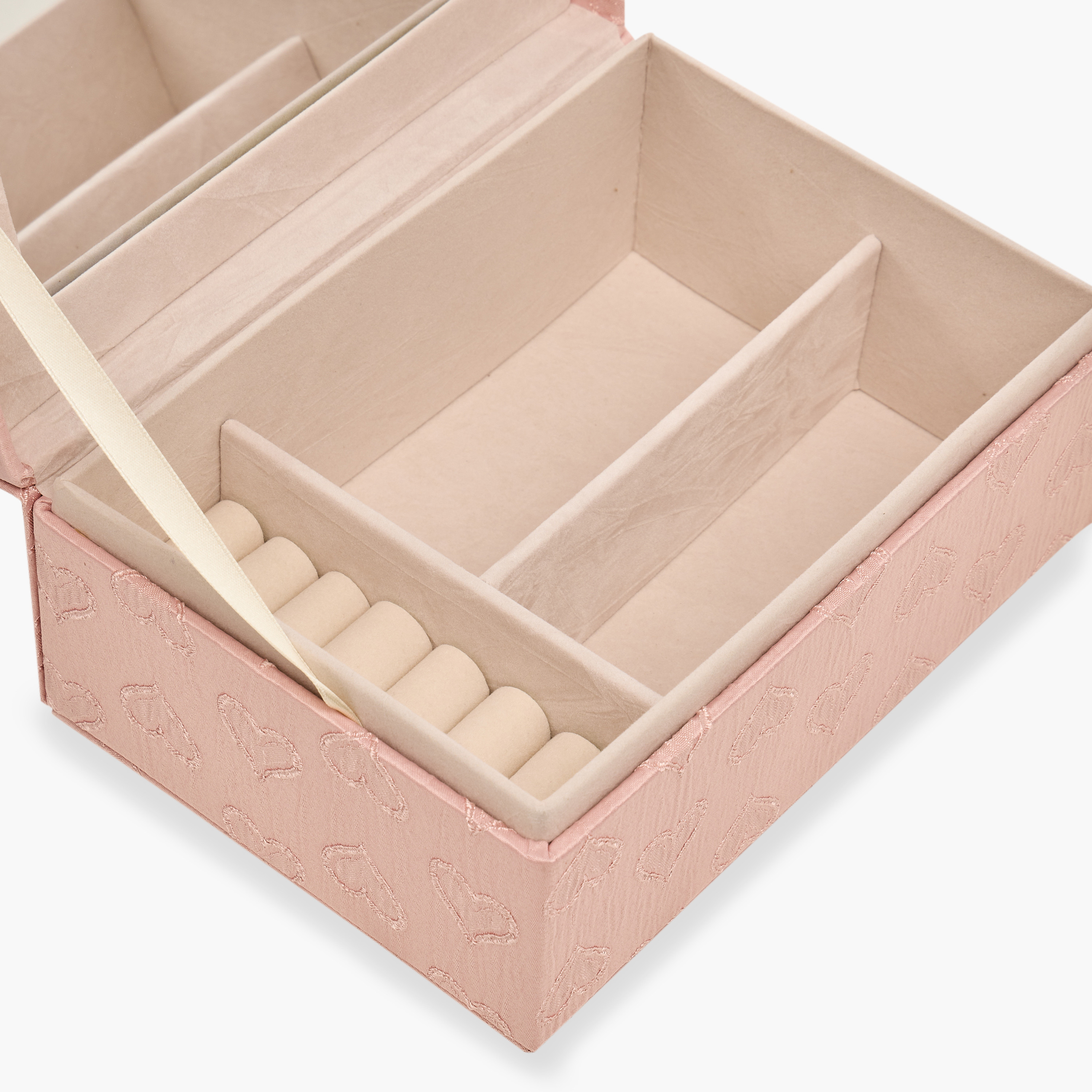 Heart Textured Jewellery Organiser -  21x15x9 cms-women-watchesandjewellery-jewellery-storage-image-3