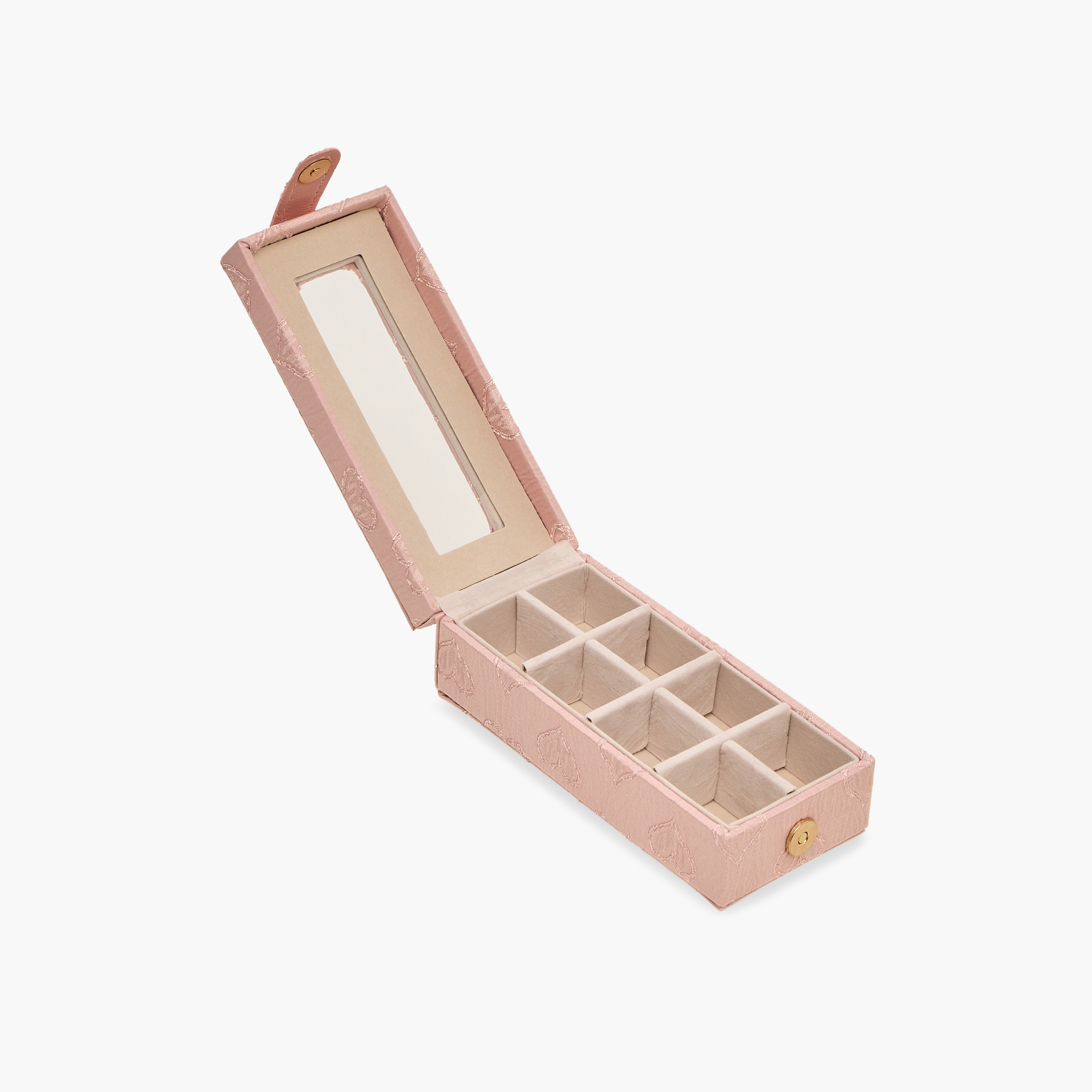 منظم مجوهرات بطبعات قلب - 16x8x5 سم-women-watchesandjewellery-jewellery-storage-image-2