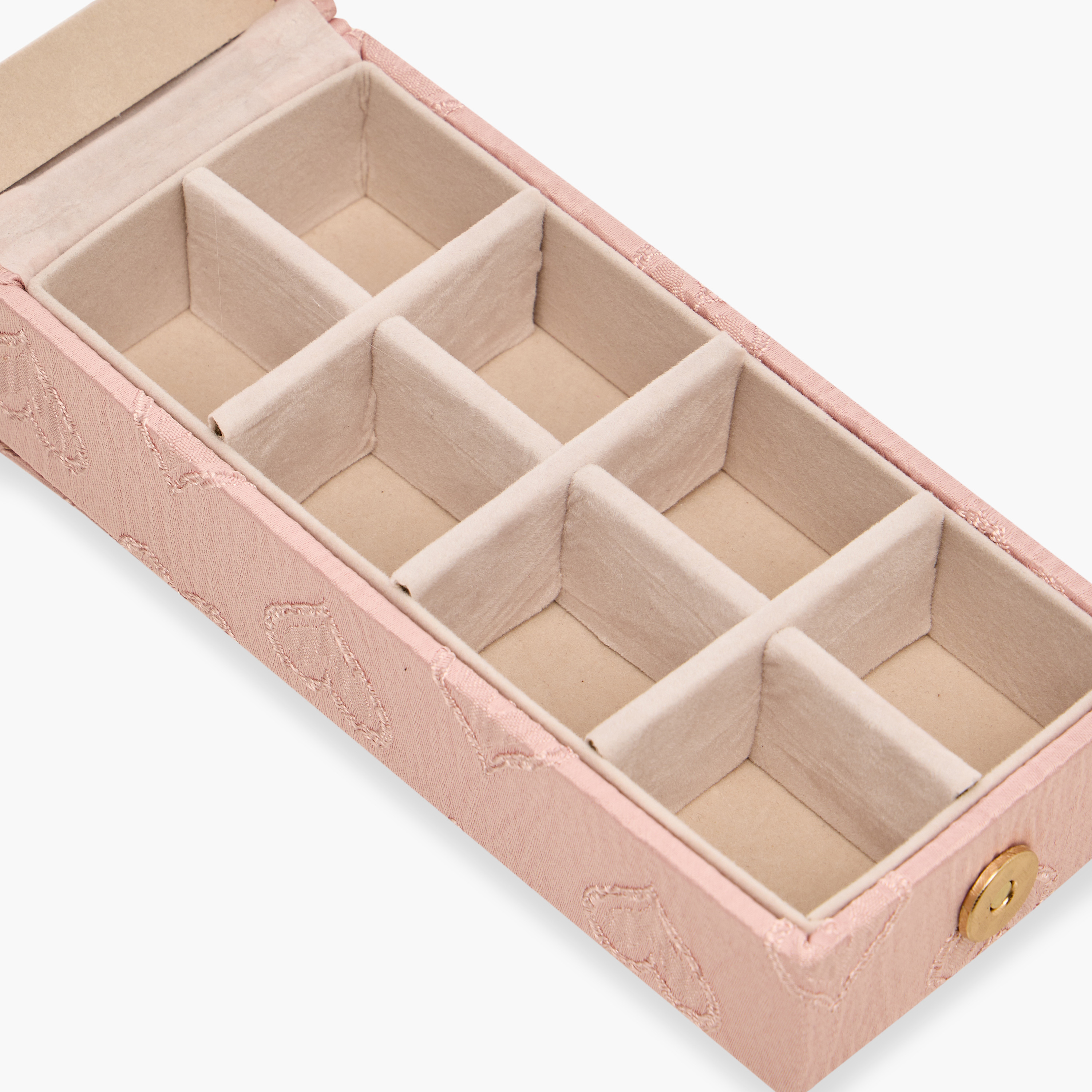 منظم مجوهرات بطبعات قلب - 16x8x5 سم-women-watchesandjewellery-jewellery-storage-image-4
