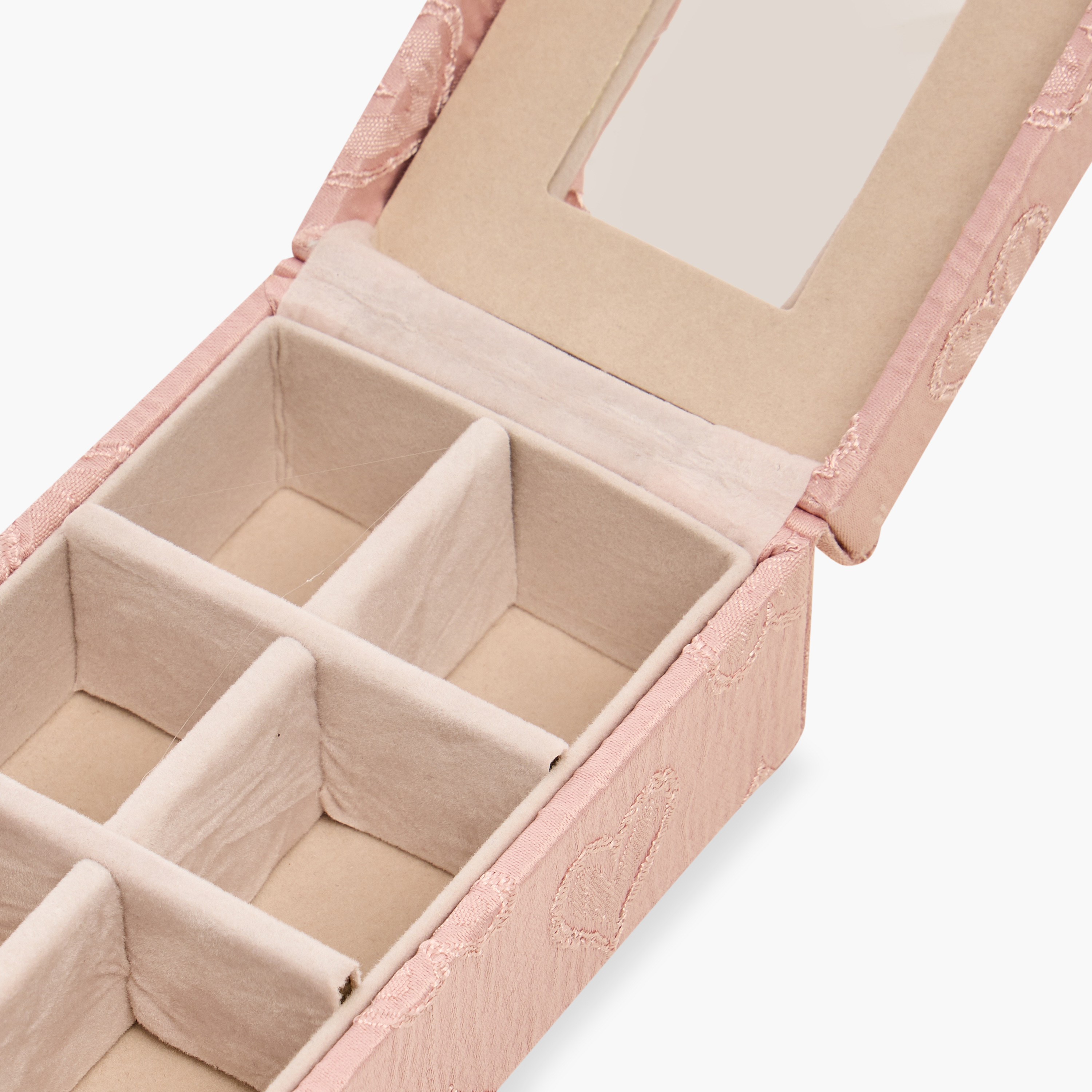 منظم مجوهرات بطبعات قلب - 16x8x5 سم-women-watchesandjewellery-jewellery-storage-image-5