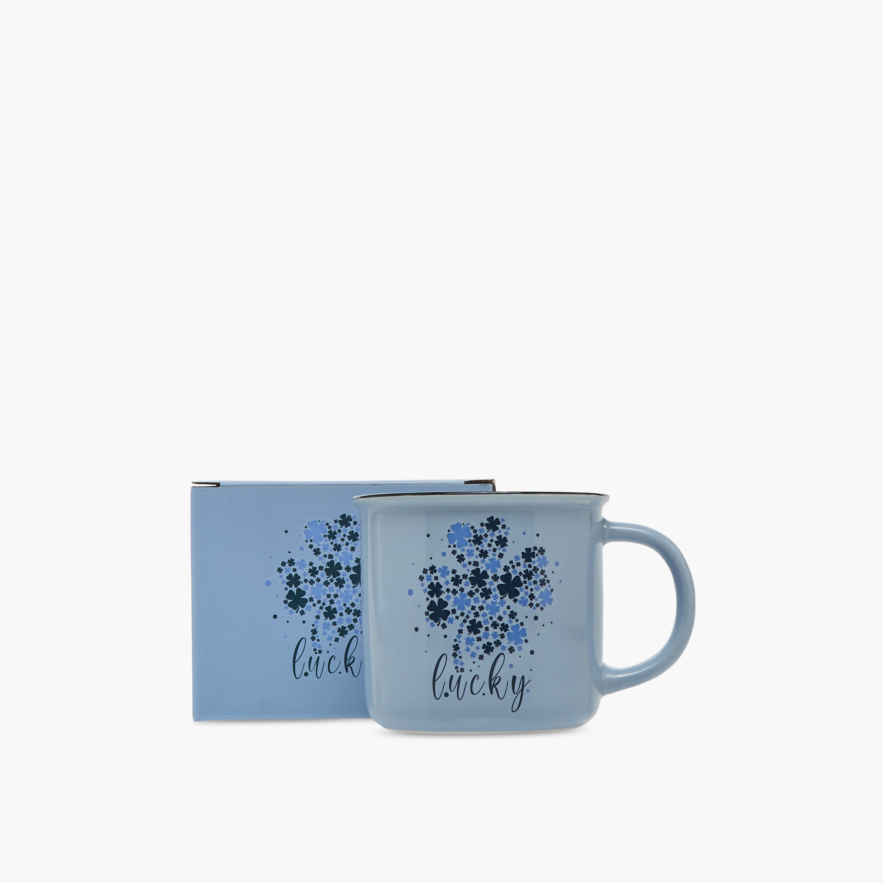 Lucky Clover Print New Bone China Mug - 355 ml-household-dining-teaandcoffee-mugsandcups-image-4