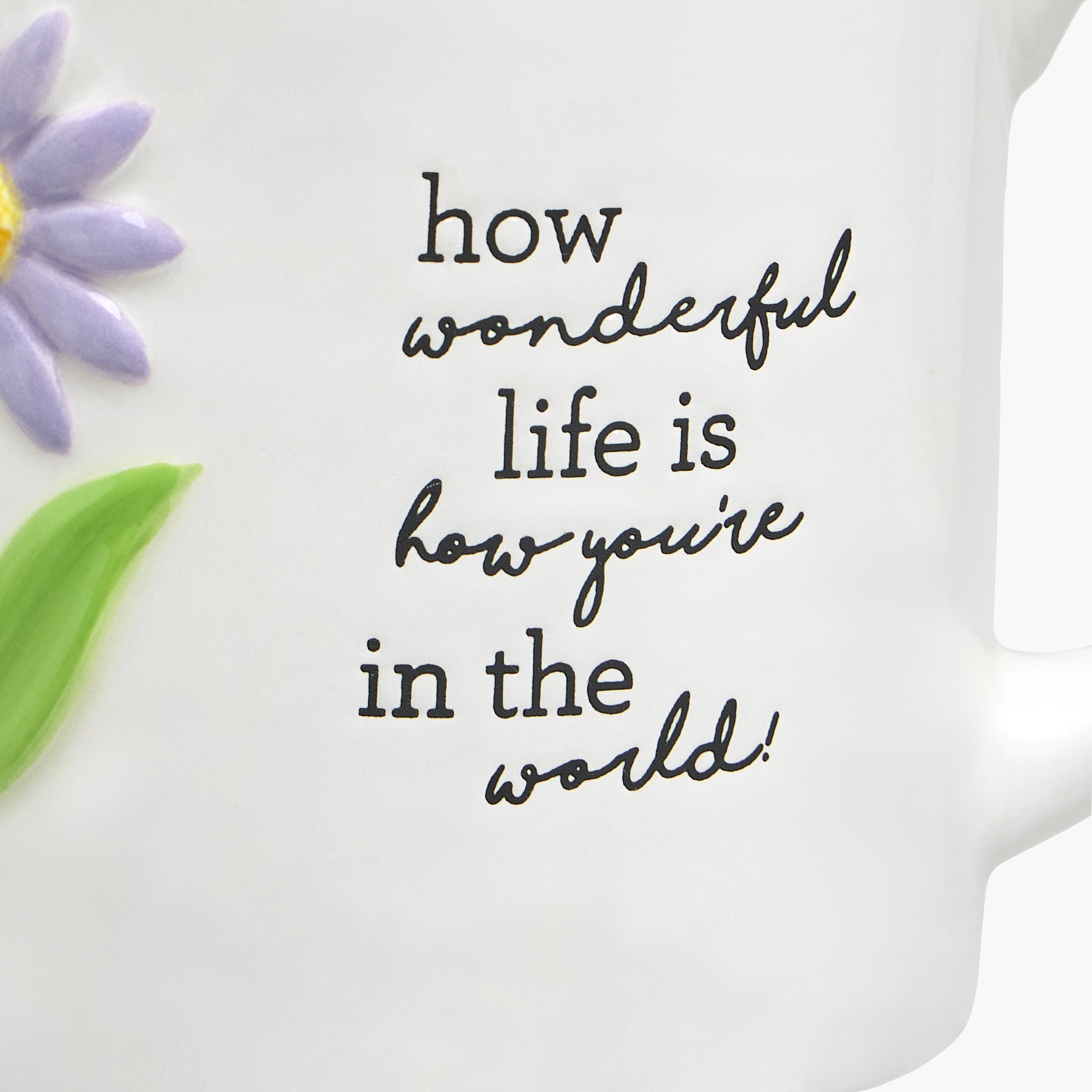 مج سيراميك بزينة زهرة مع مقبض - 470 مل-household-dining-teaandcoffee-mugsandcups-image-1