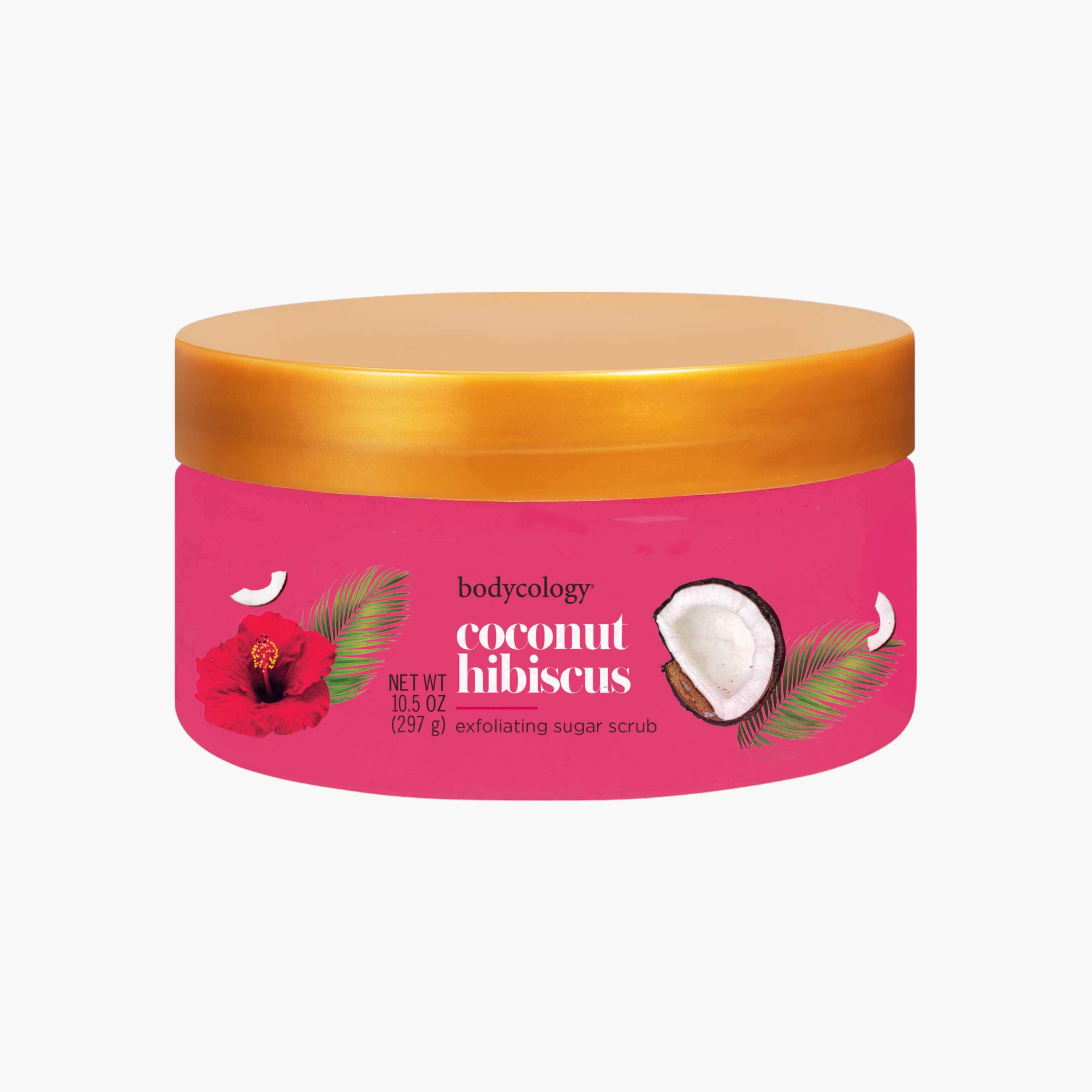 Bodycology Coconut Hibiscus Exfoliating Sugar Scrub - 297 gms-beautyandpersonalcare-bathandbody-bathandshower-scrubs-image-1