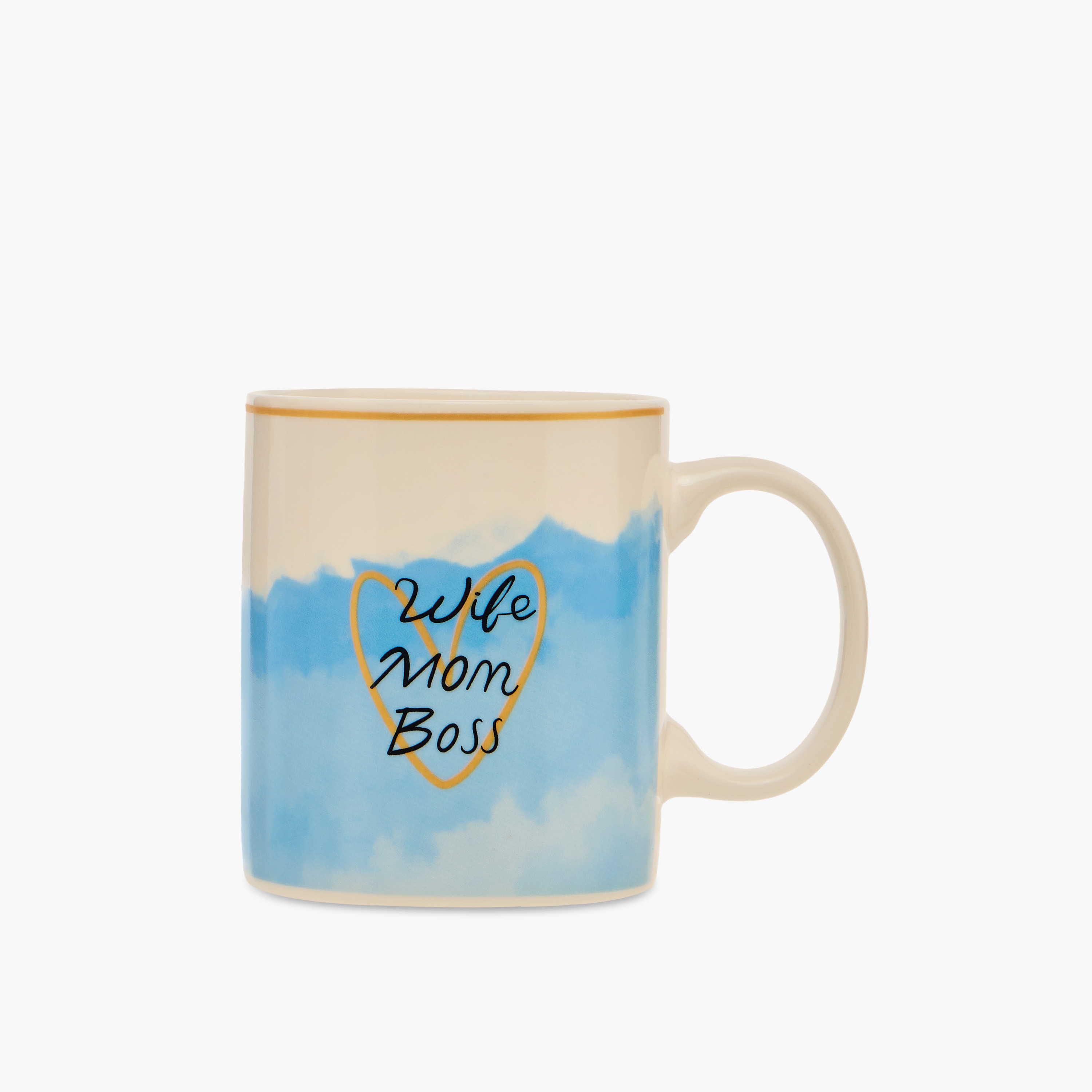 Typograhic Print Bone China Mug with Handle - 320 ml-household-dining-teaandcoffee-mugsandcups-image-1