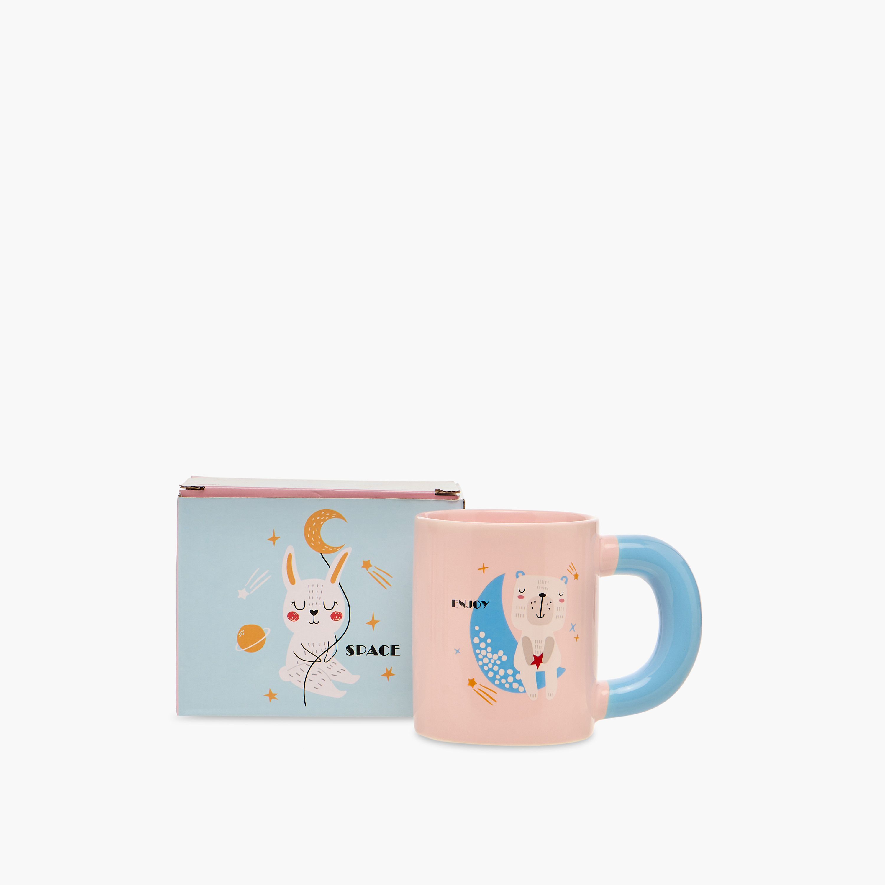 مج خزف صيني بطبعات قطة ومقبض - 420 مل-household-dining-teaandcoffee-mugsandcups-image-6