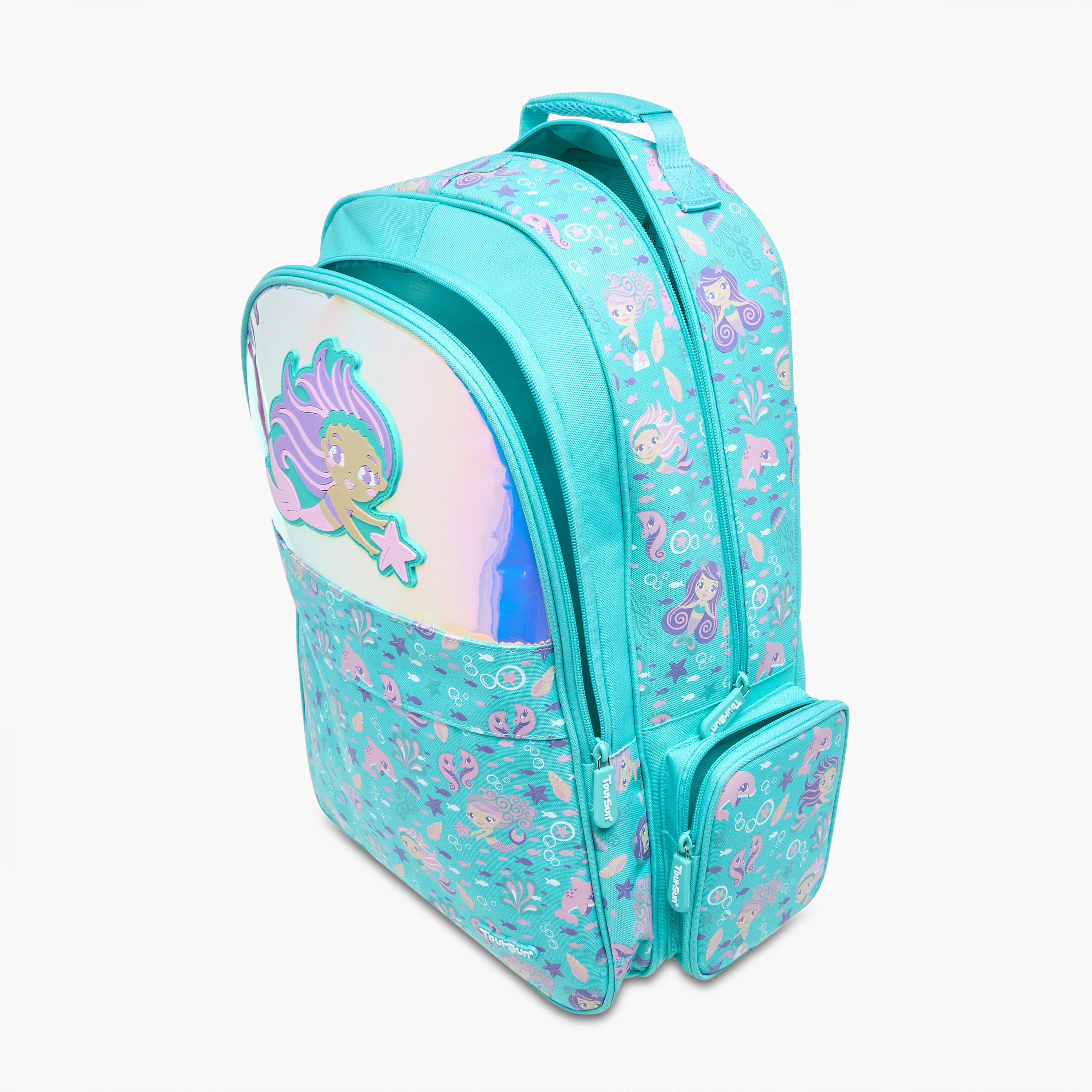 Toursun Mermaid Trolley Bag for Girls 5-8 Years with Padded Shoulder Straps -school-bagsandbackpacks-trolleybags-image-15