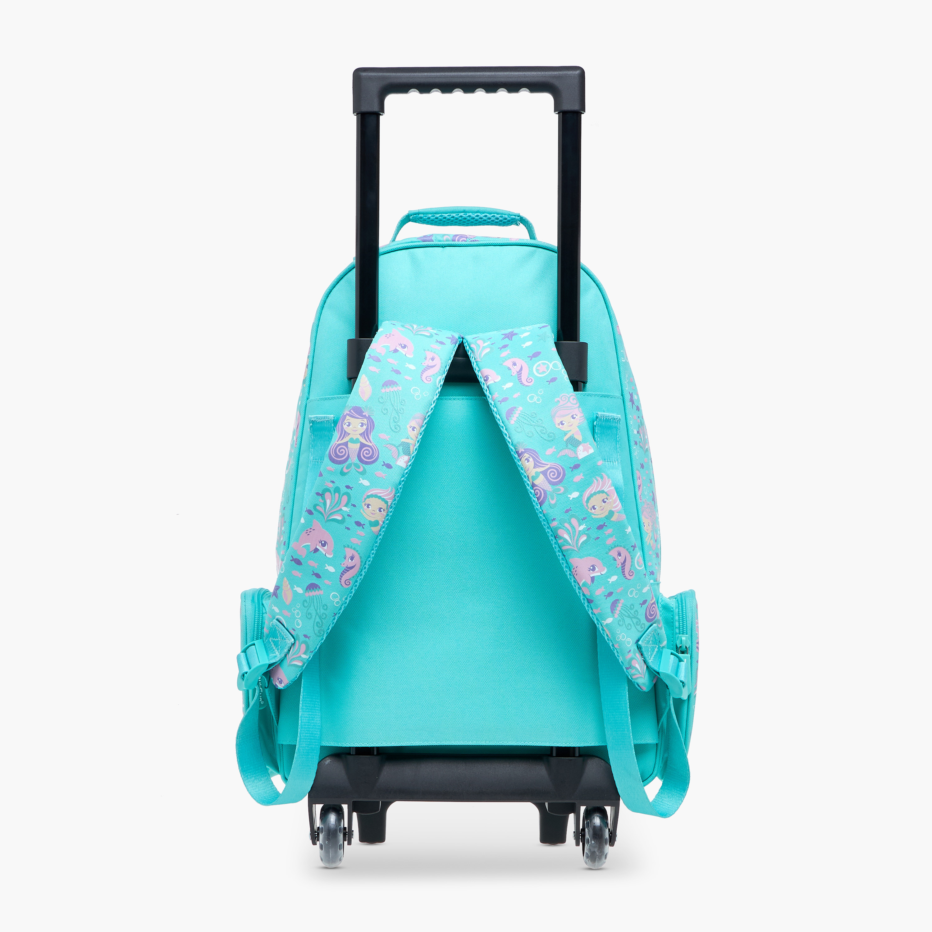 Toursun Mermaid Trolley Bag for Girls 5-8 Years with Padded Shoulder Straps -school-bagsandbackpacks-trolleybags-image-7
