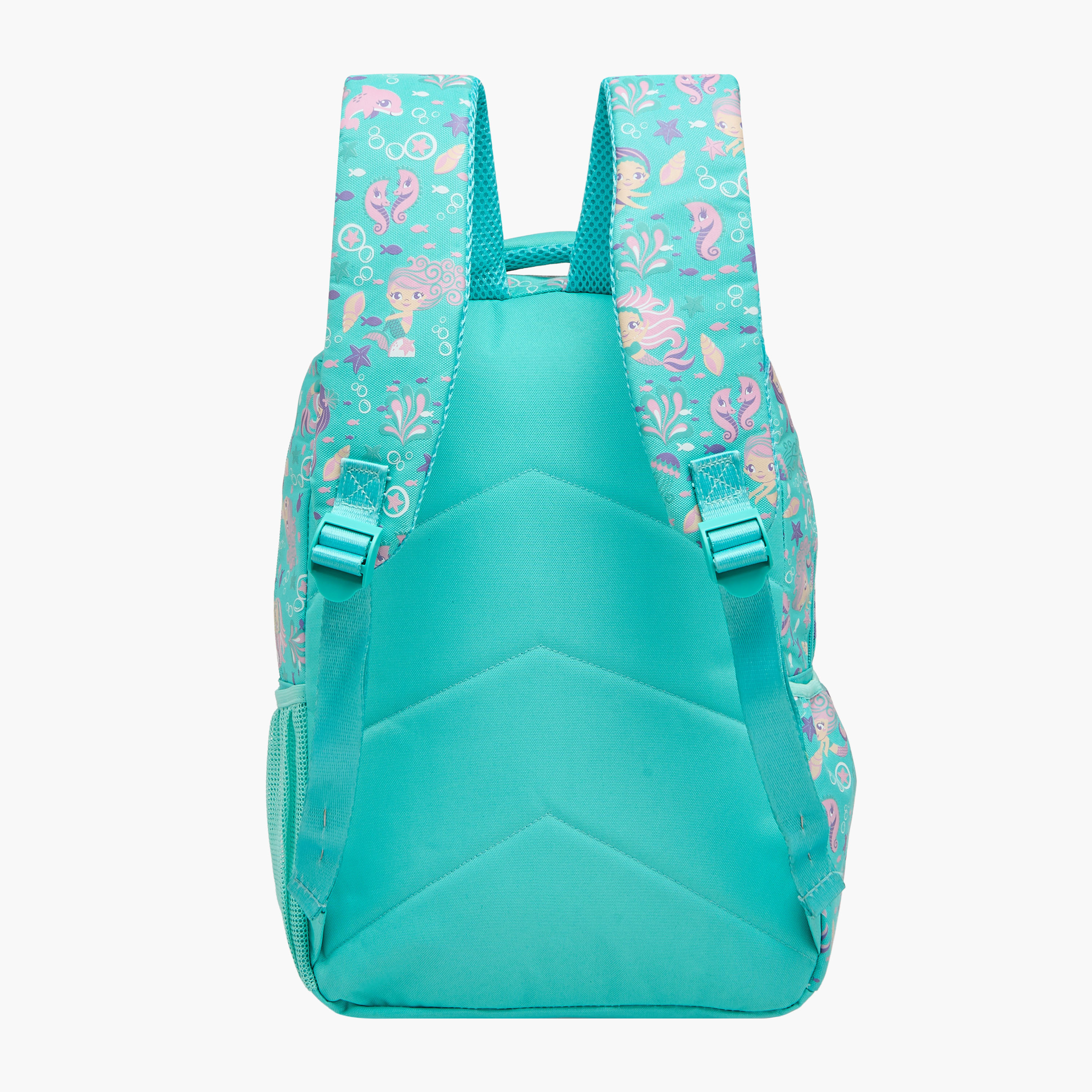 Toursun Mermaid Print Backpack with Adjustable Straps and Zip Closure - 13x30x42 cms-school-bagsandbackpacks-backpacks-image-4