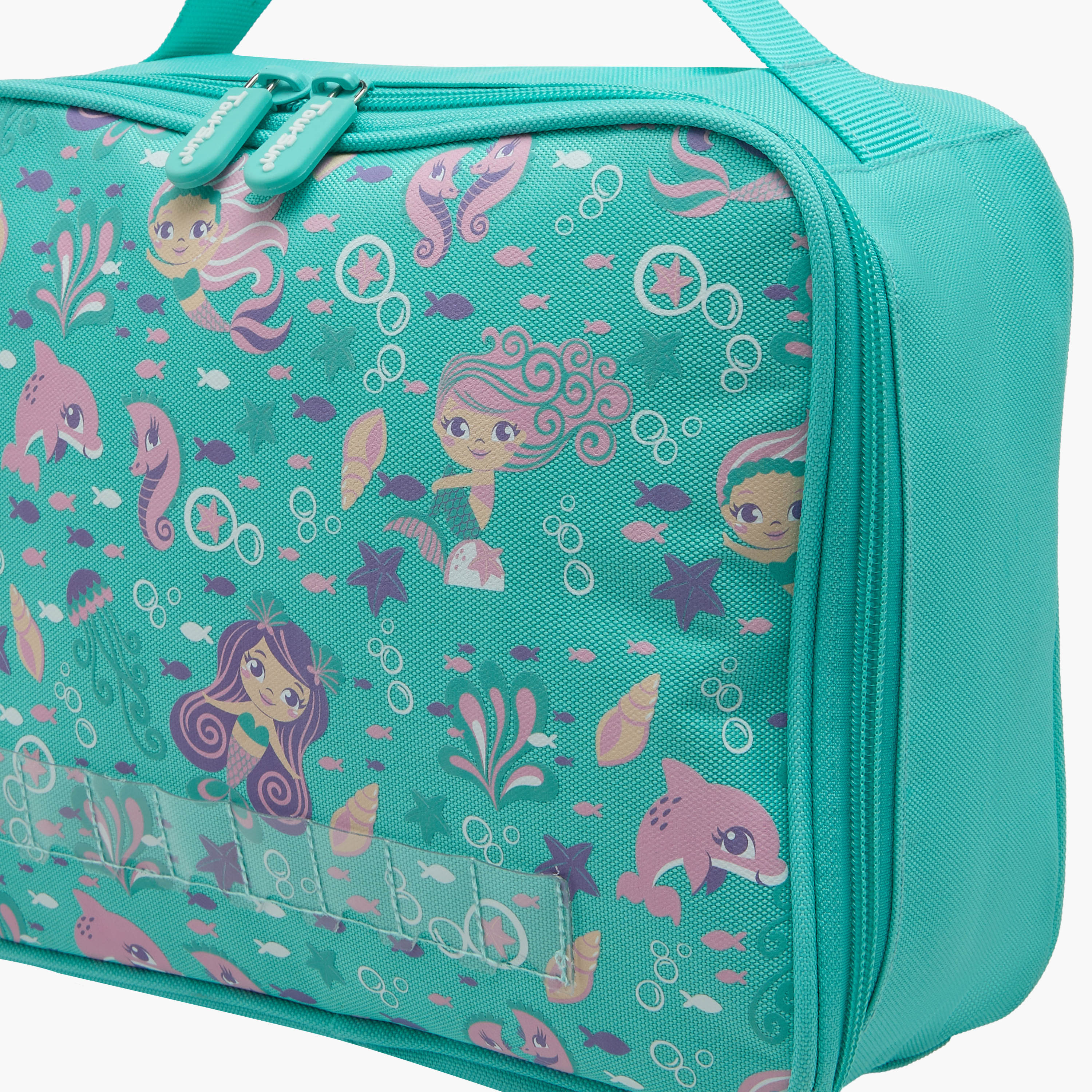 Toursun Mermaid Print Lunch Bag with Top Handle and Zip Closure-school-lunchessentials-lunchbags-image-5
