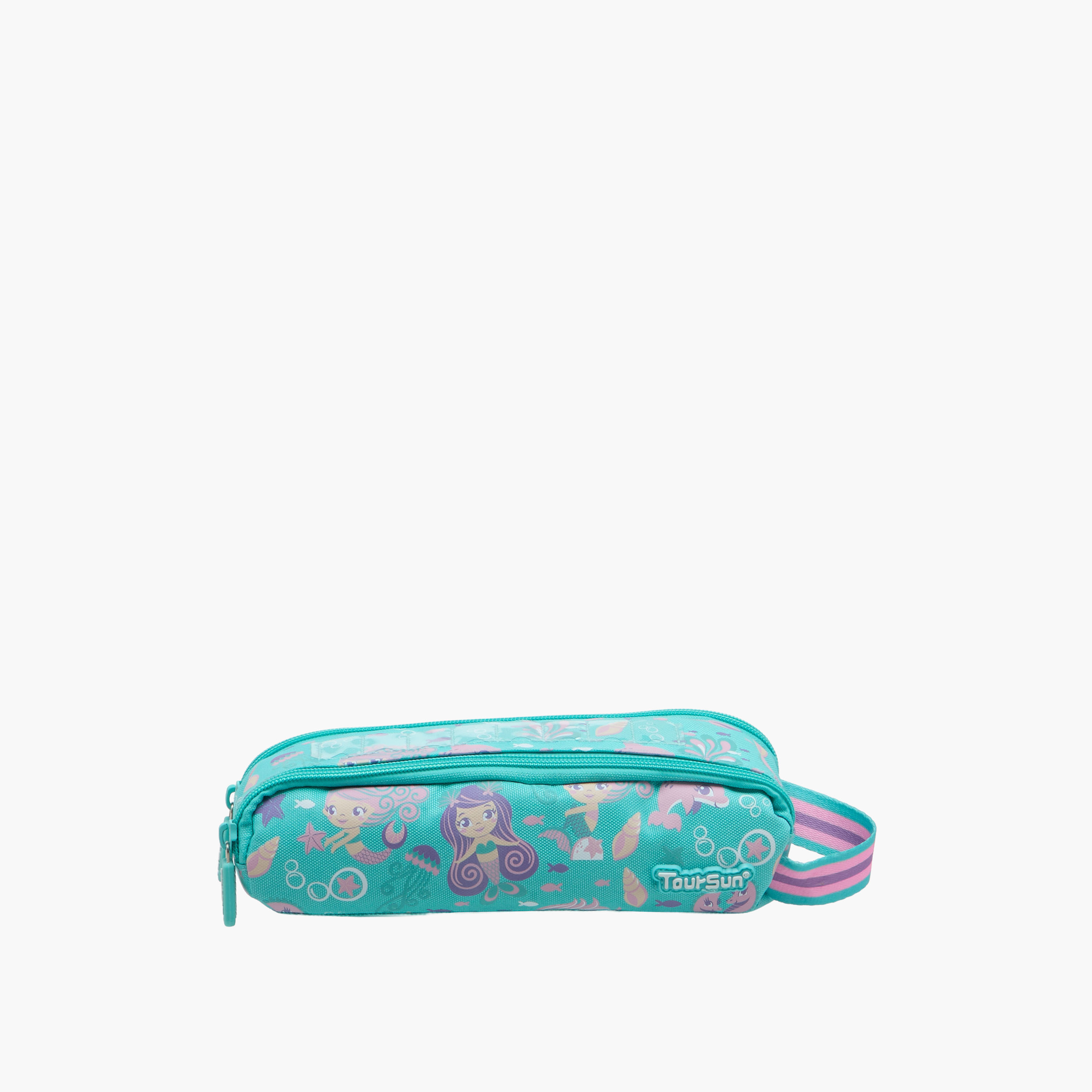 Toursun Mermaid Print Pencil Pouch with Zip Closure-school-stationery-pencilcases-image-1