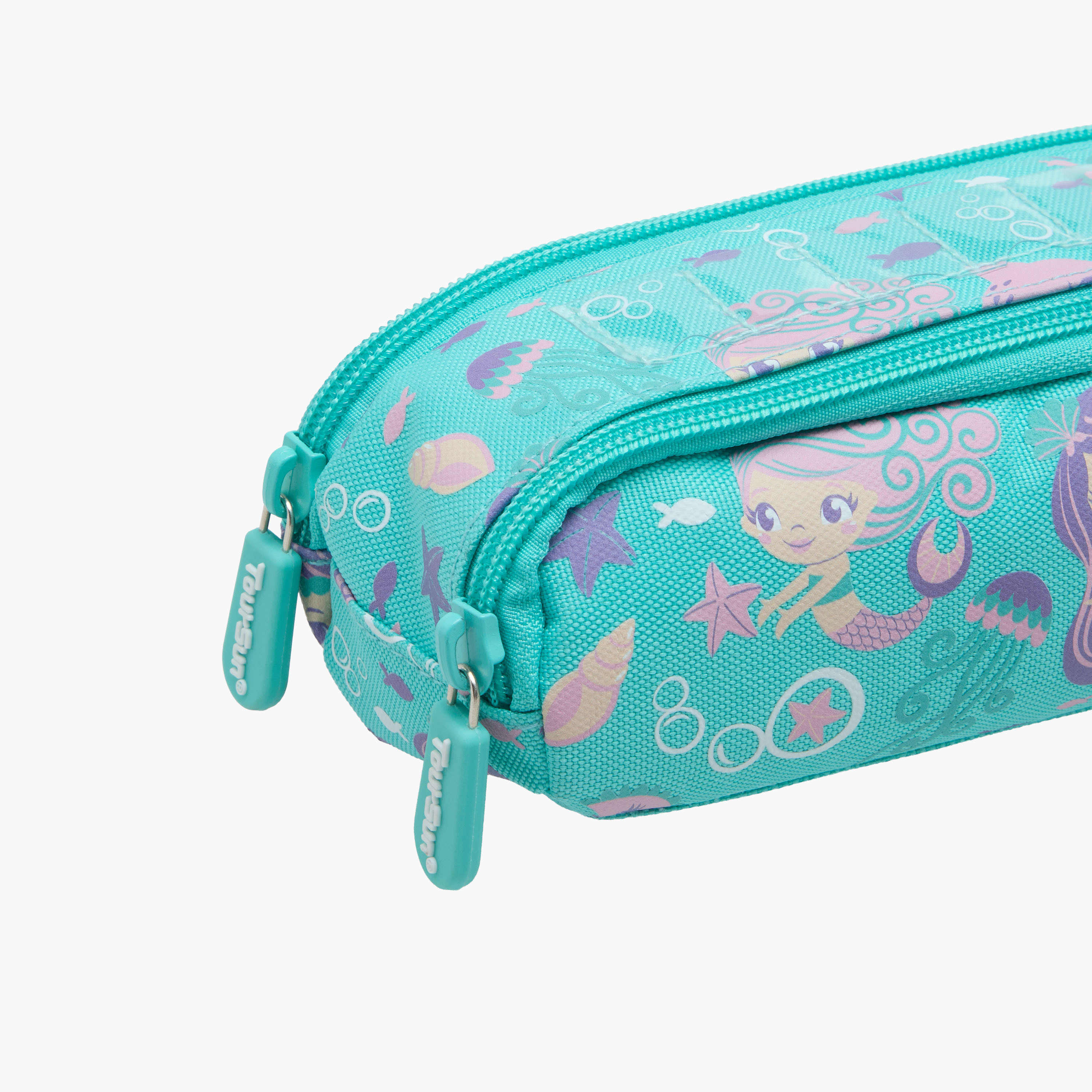 Toursun Mermaid Print Pencil Pouch with Zip Closure-school-stationery-pencilcases-image-4