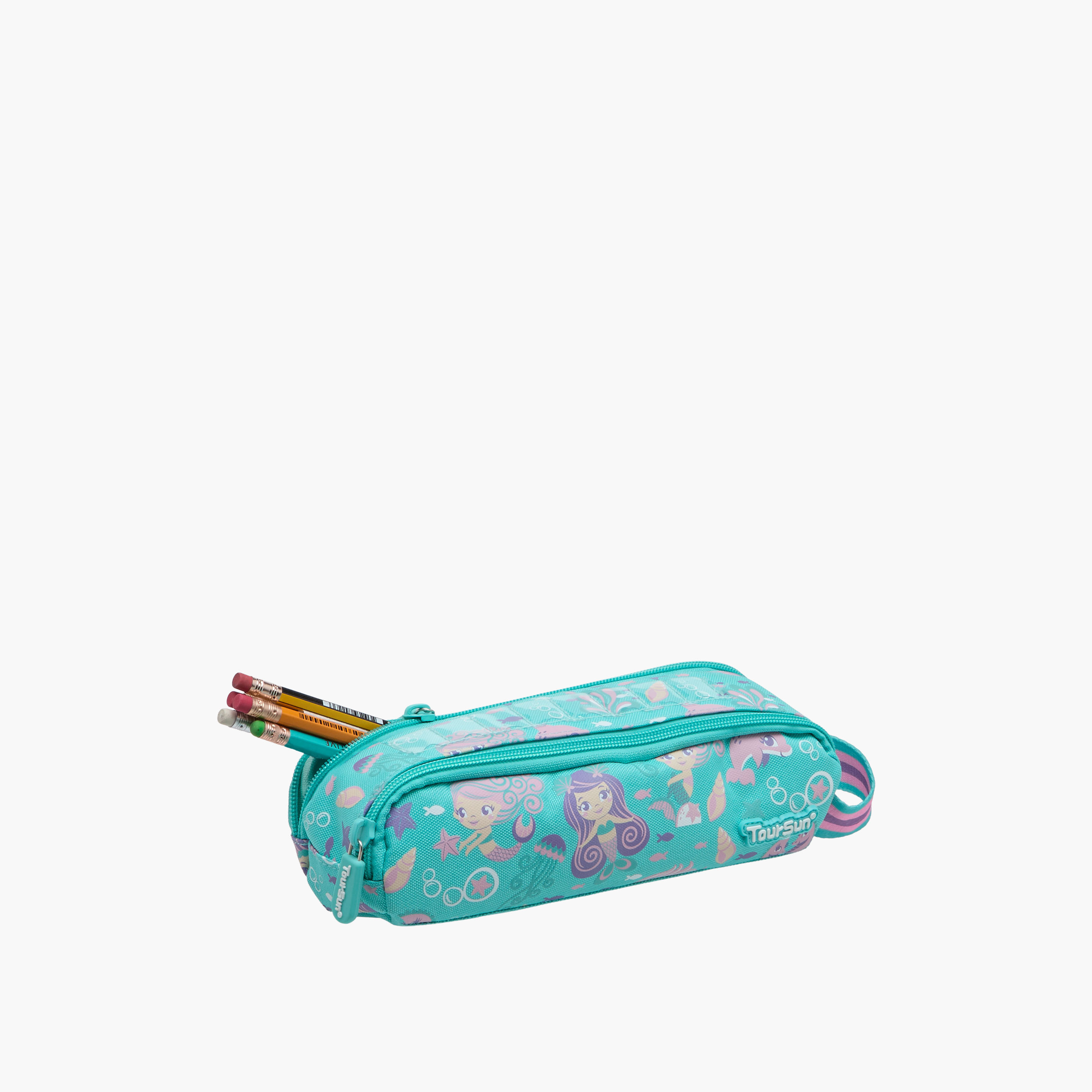 Toursun Mermaid Print Pencil Pouch with Zip Closure-school-stationery-pencilcases-image-6