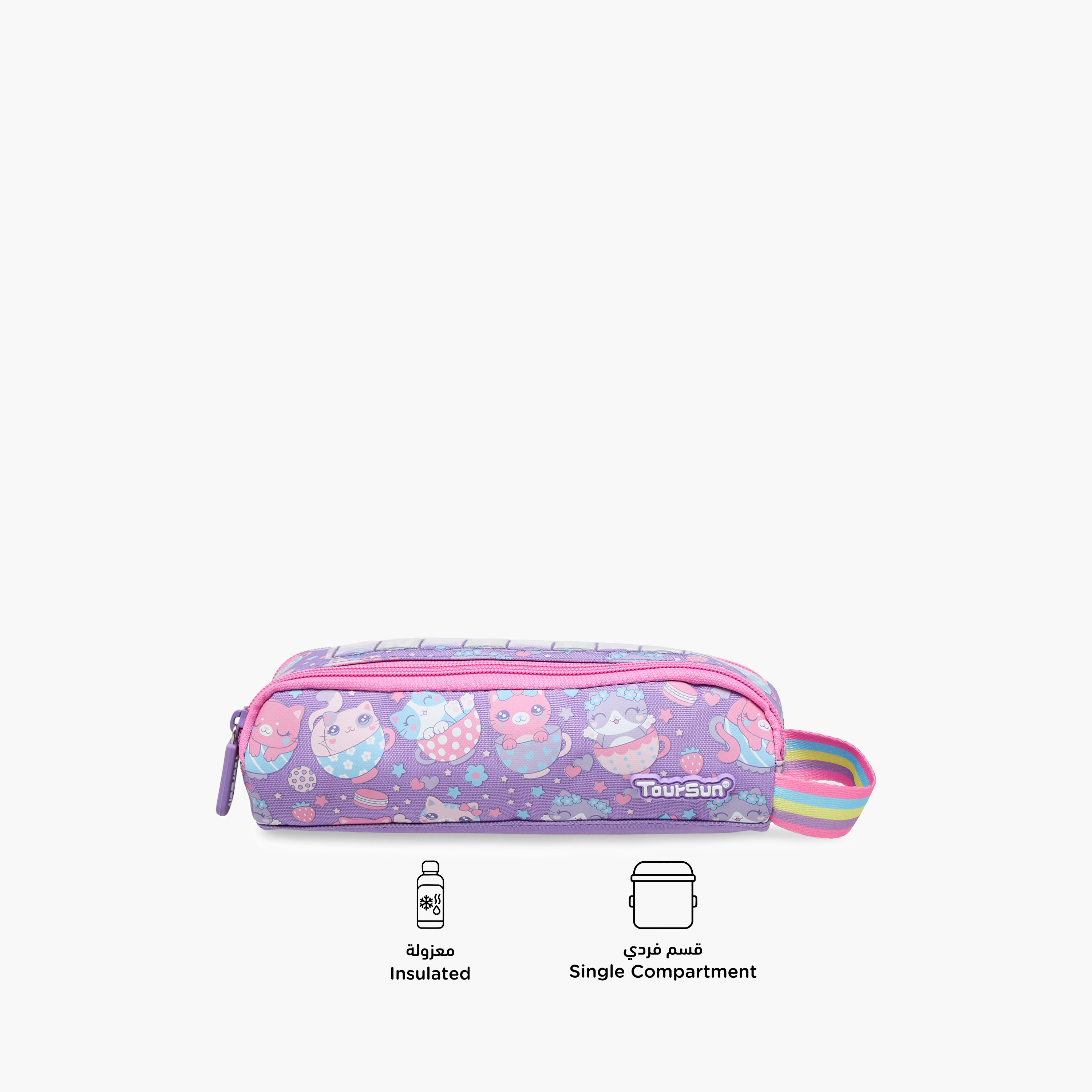 Toursun Printed Pencil Pouch with Zip Closure-school-stationery-pencilcases-image-4