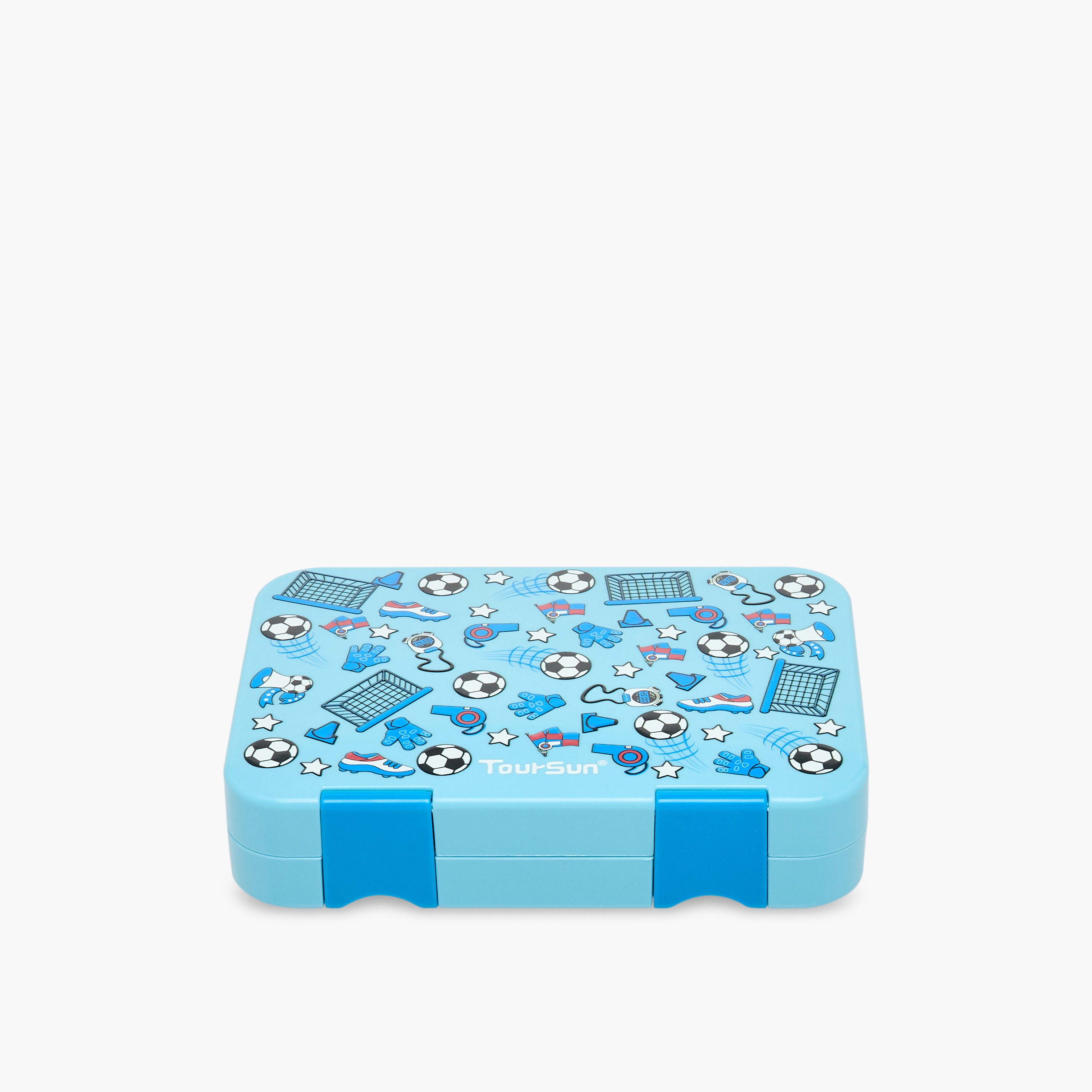 Toursun Football Print 3-Compartment Lunch Box-school-lunchessentials-lunchboxes-image-1