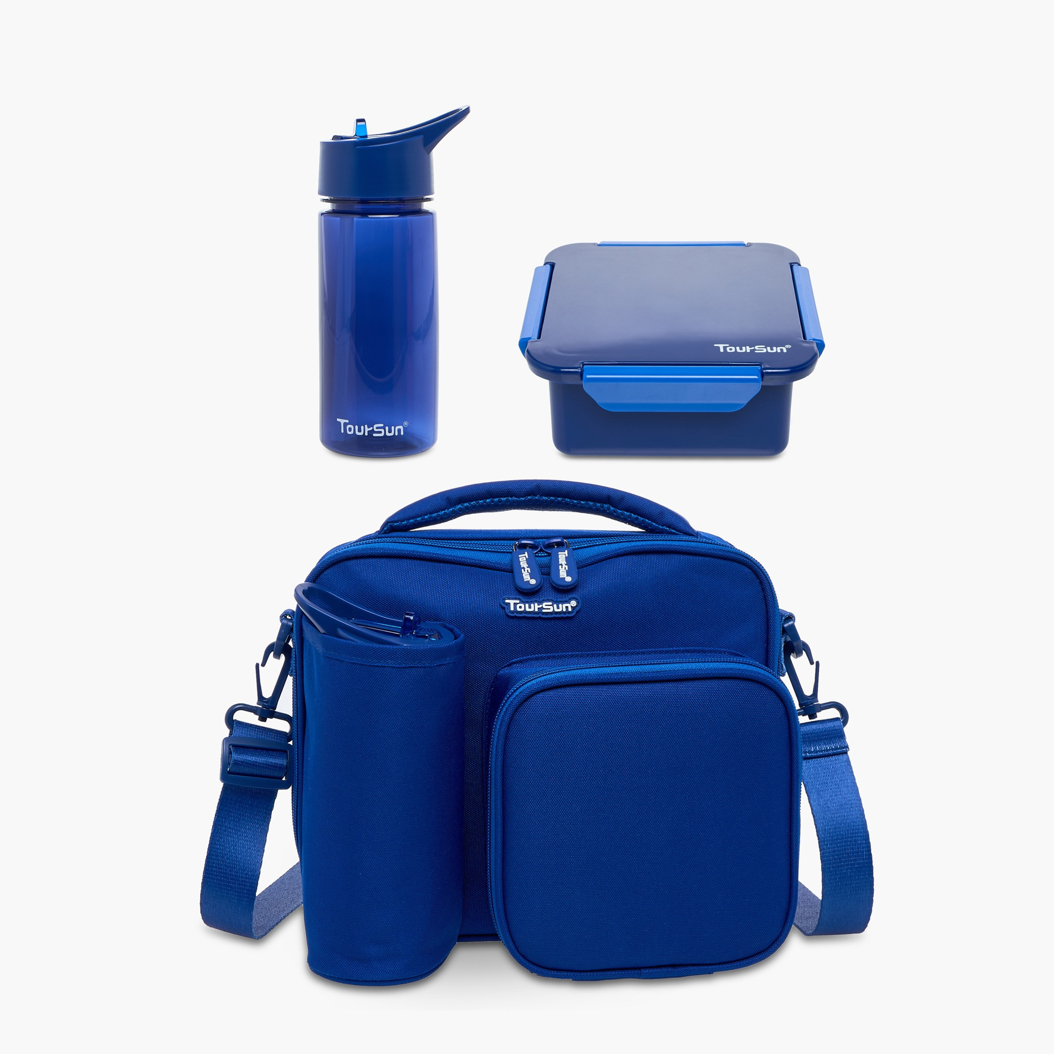 Toursun Textured Lunch Bag with Lunch Box and Water Bottle Set-promo_LS20_OMN-image-9