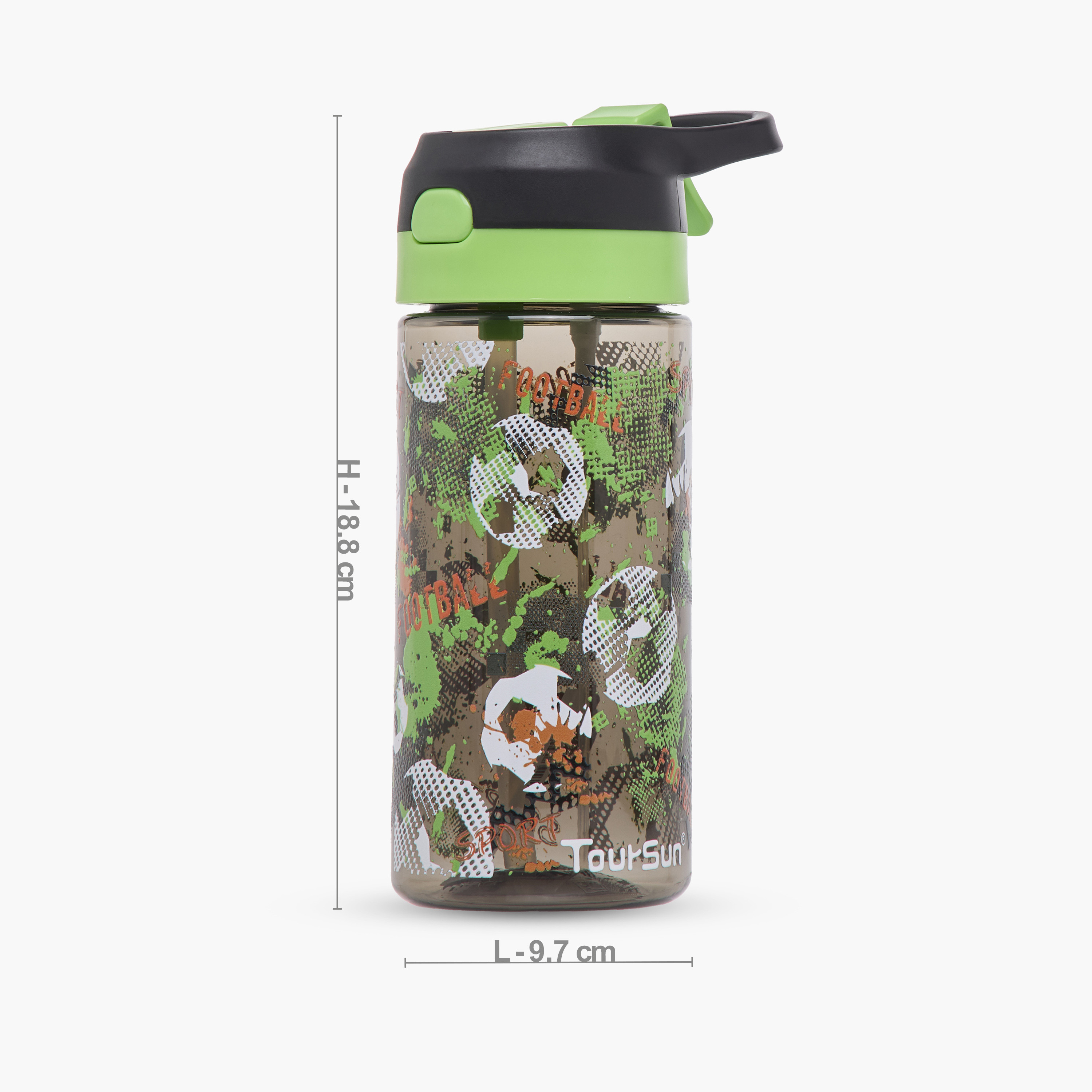 Toursun Football Plastic Water Bottle with Handle – 500 ml-promo_LS20_OMN-image-2