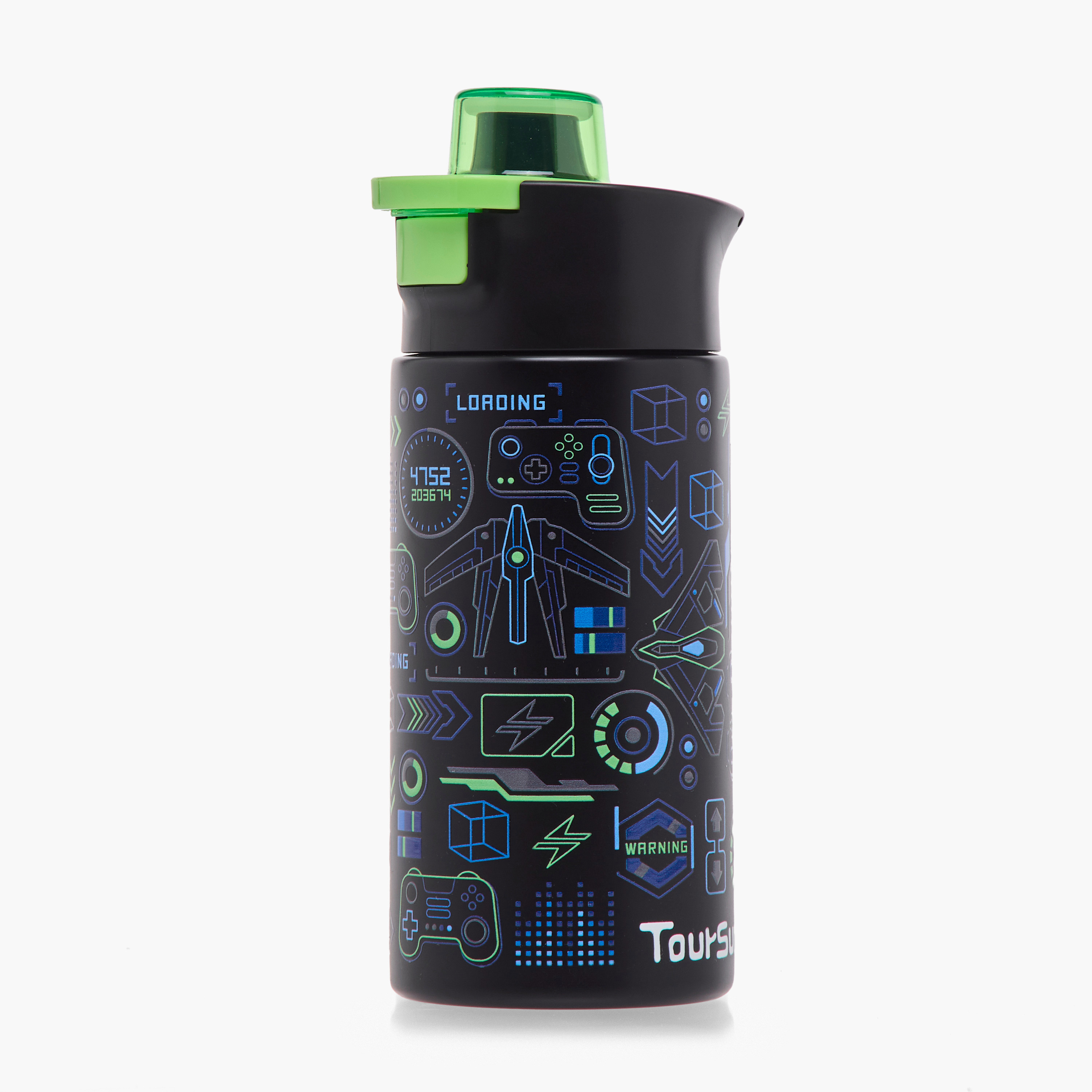 Toursun Gaming Stainless Steel Water Bottle with Flip-Up Handle – 320 ml-promo_LS20_OMN-image-1