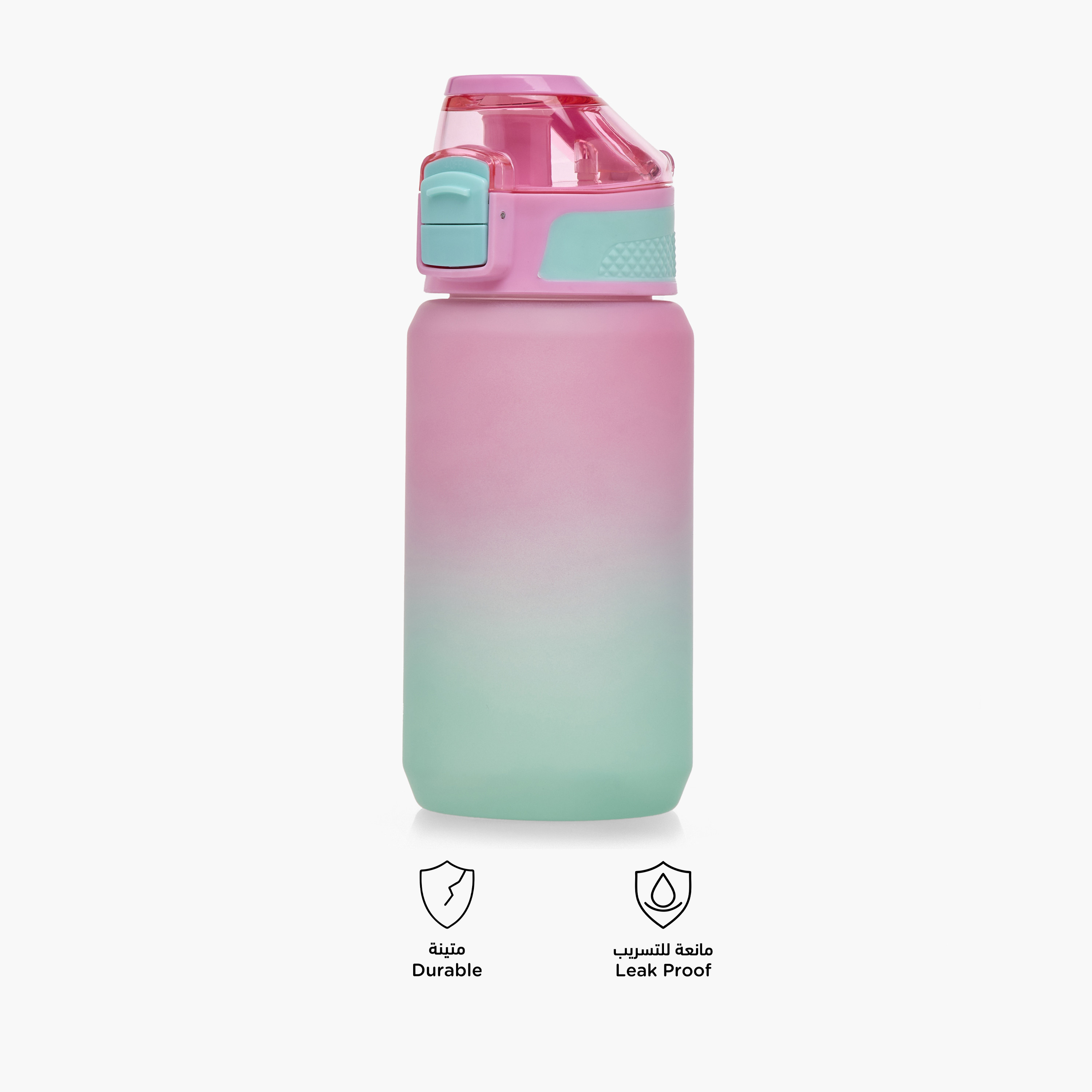 Toursun Ombre Plastic Water Bottle with Flip-Up Handle – 540 ml-school-waterbottles-image-4