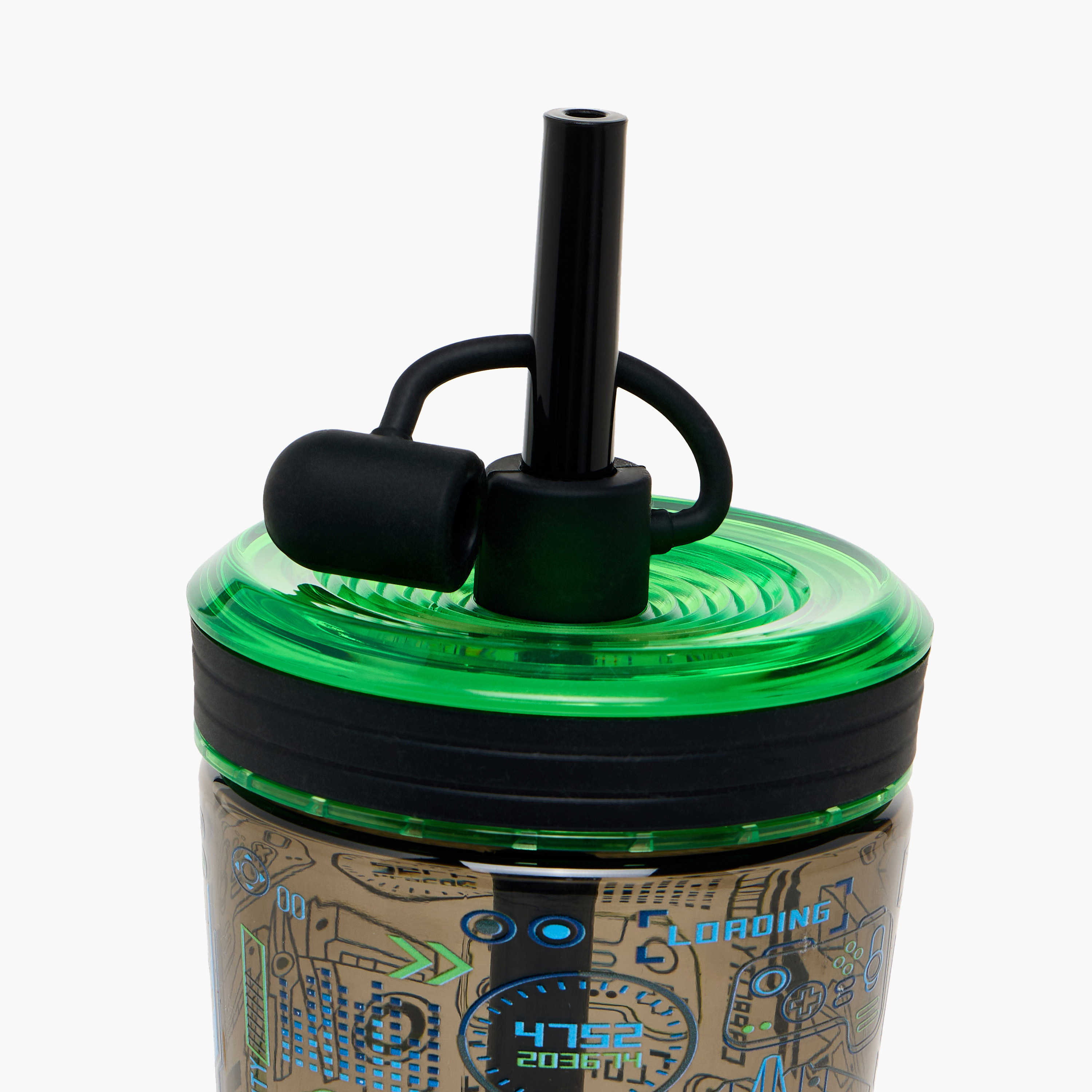 Gaming Print Sipper with Straw - 480 ml-school-waterbottles-image-5