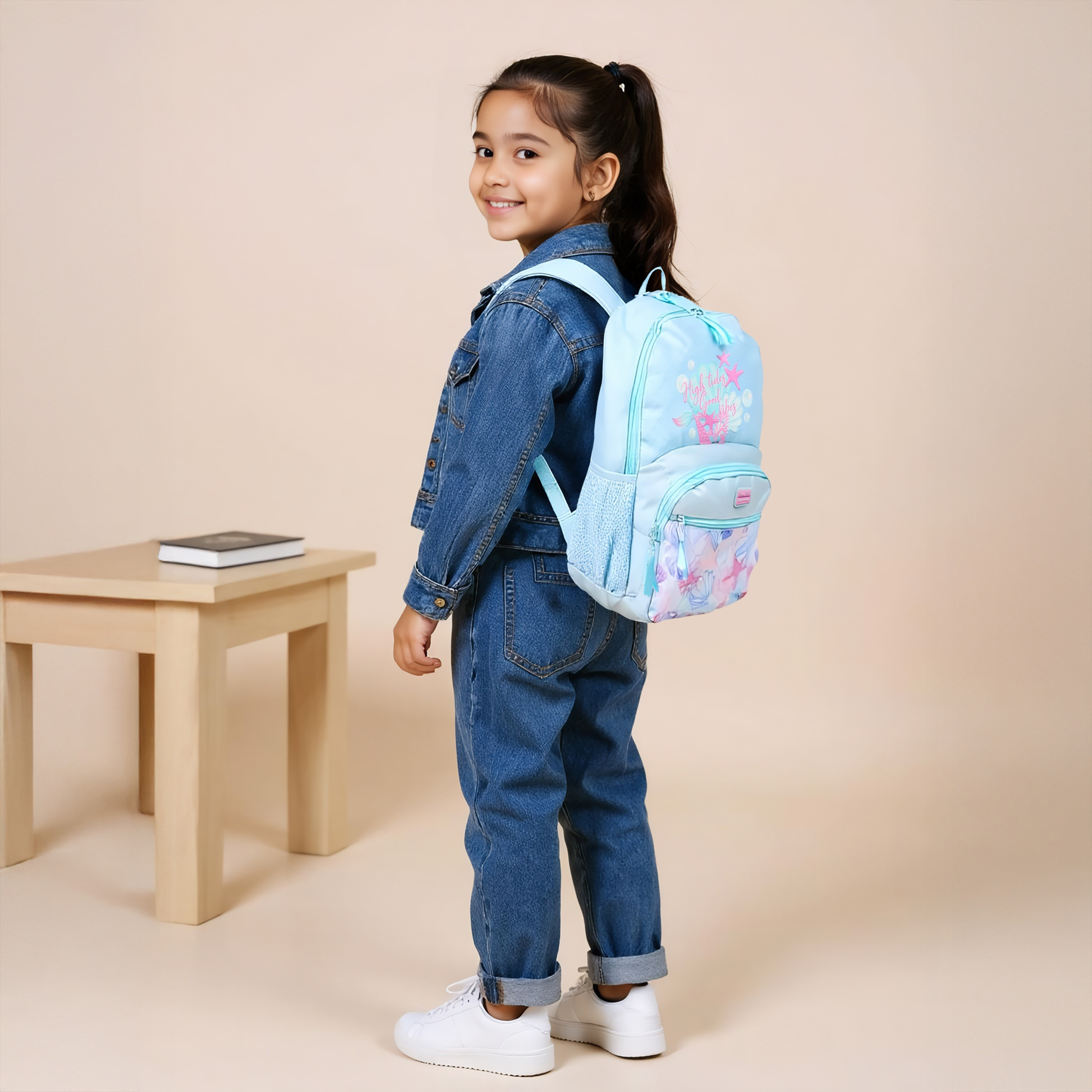 Roll Road Printed Backpack with Adjustable Straps and Zip Closure - 33x46x17 cms-promo_LS20_OMN-image-2