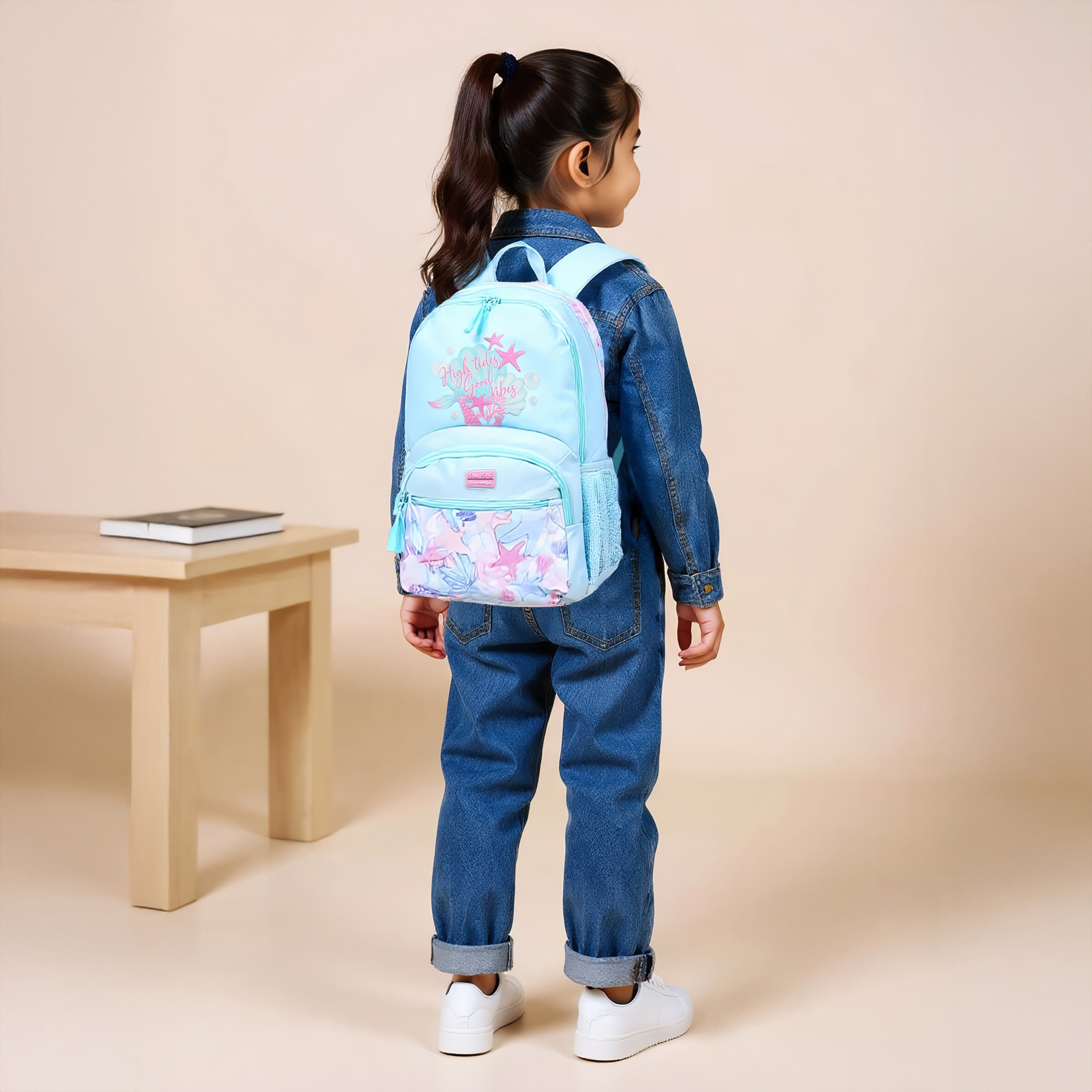 Roll Road Printed Backpack with Adjustable Straps and Zip Closure - 33x46x17 cms-promo_LS20_OMN-image-3