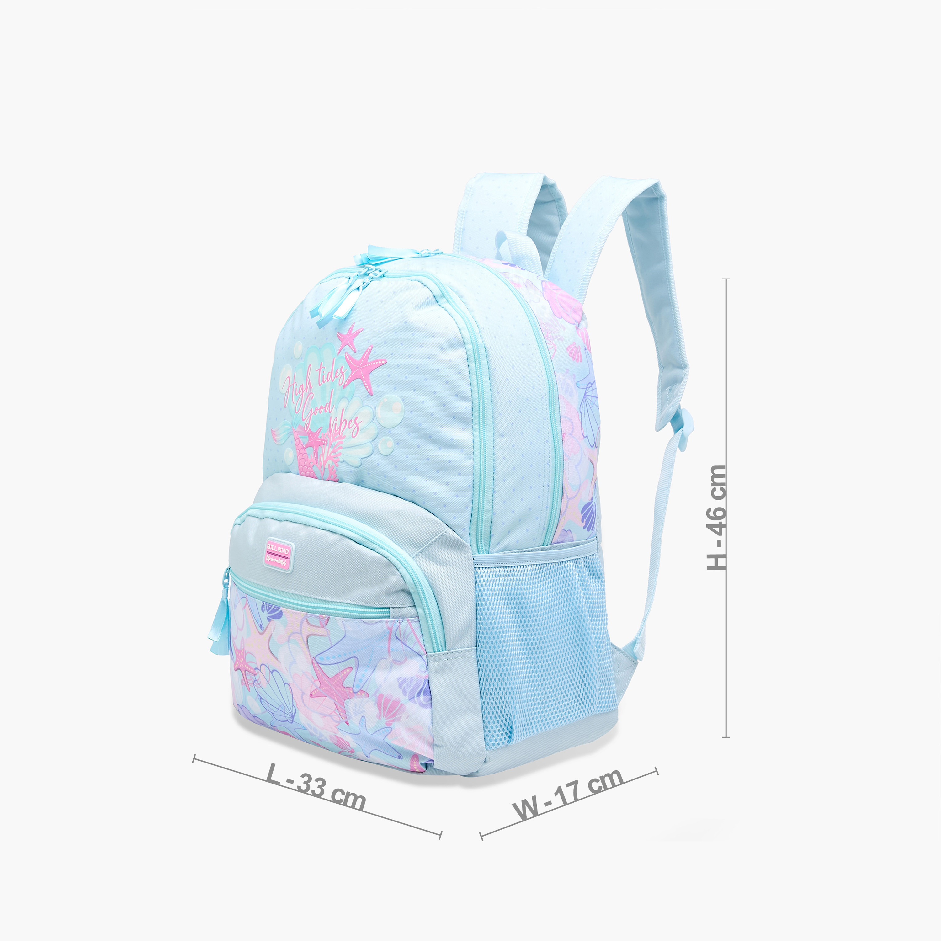 Roll Road Printed Backpack with Adjustable Straps and Zip Closure - 33x46x17 cms-promo_LS20_OMN-image-4