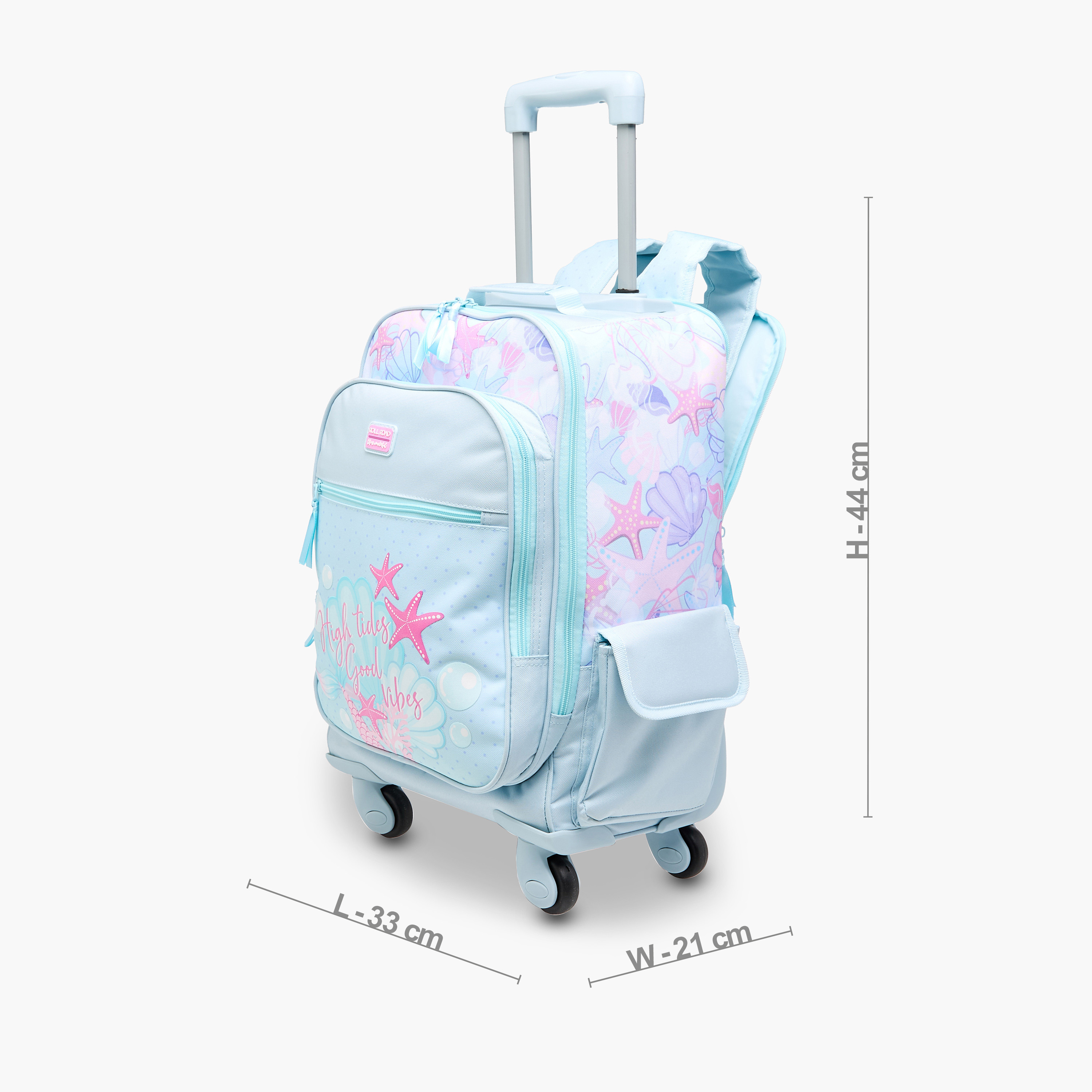 Roll Road Sea Life Trolley Bag for Girls 8-13 Years with Retractable Handle -promo_LS20_OMN-image-4