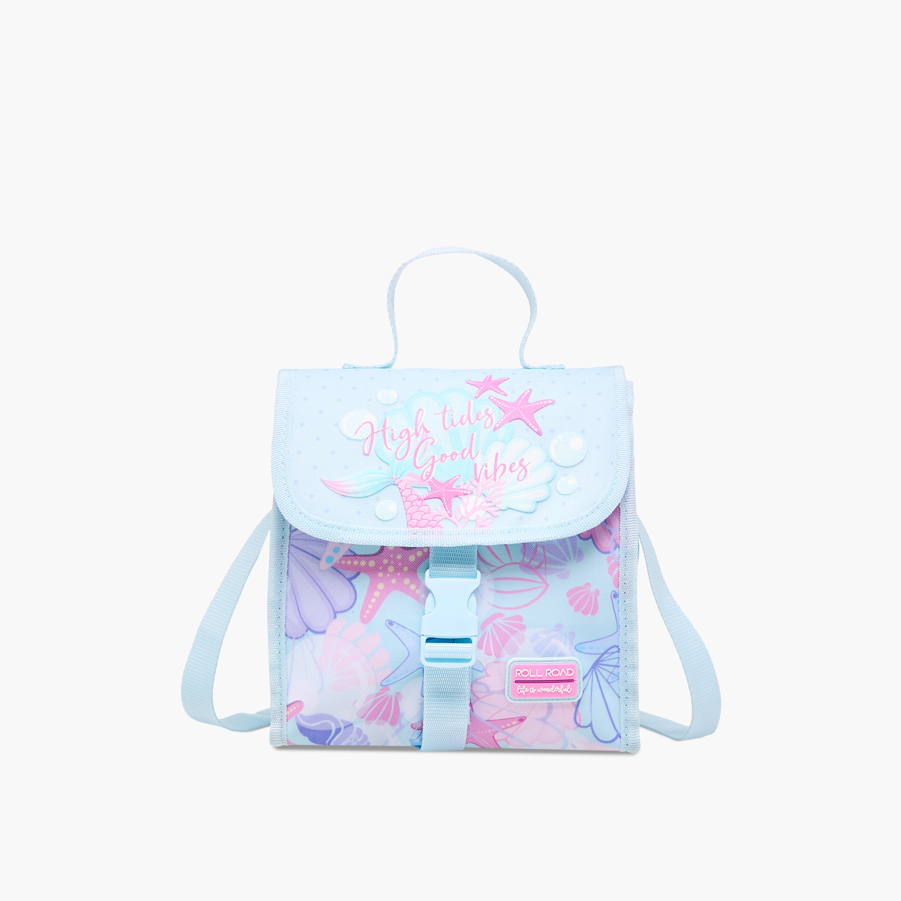 Roll Road Printed Lunch Bag with Buckle Closure-school-lunchessentials-lunchbags-image-1