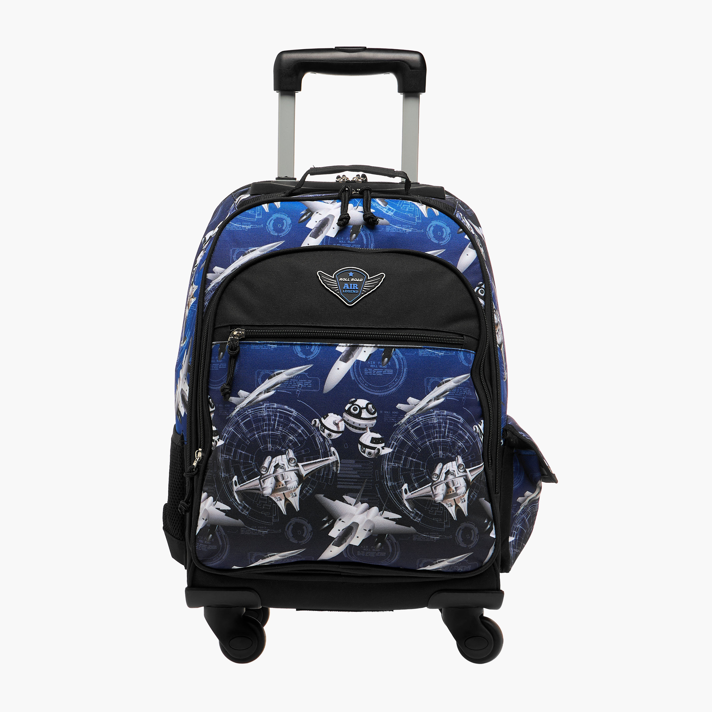 Roll Road Space Trolley Bag for Boys 5-8 Years with Retractable Handle -school-bagsandbackpacks-trolleybags-image-1