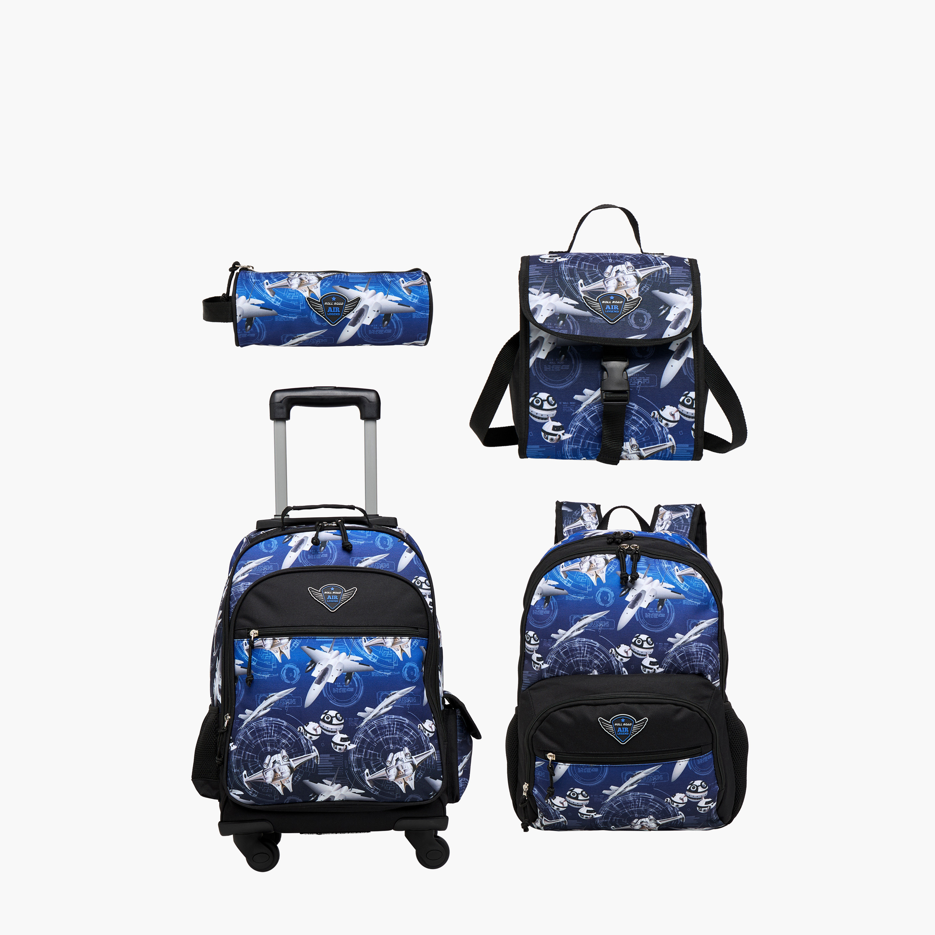 Roll Road Air Force Print Pencil Pouch with Zip Closure-school-stationery-pencilcases-image-6