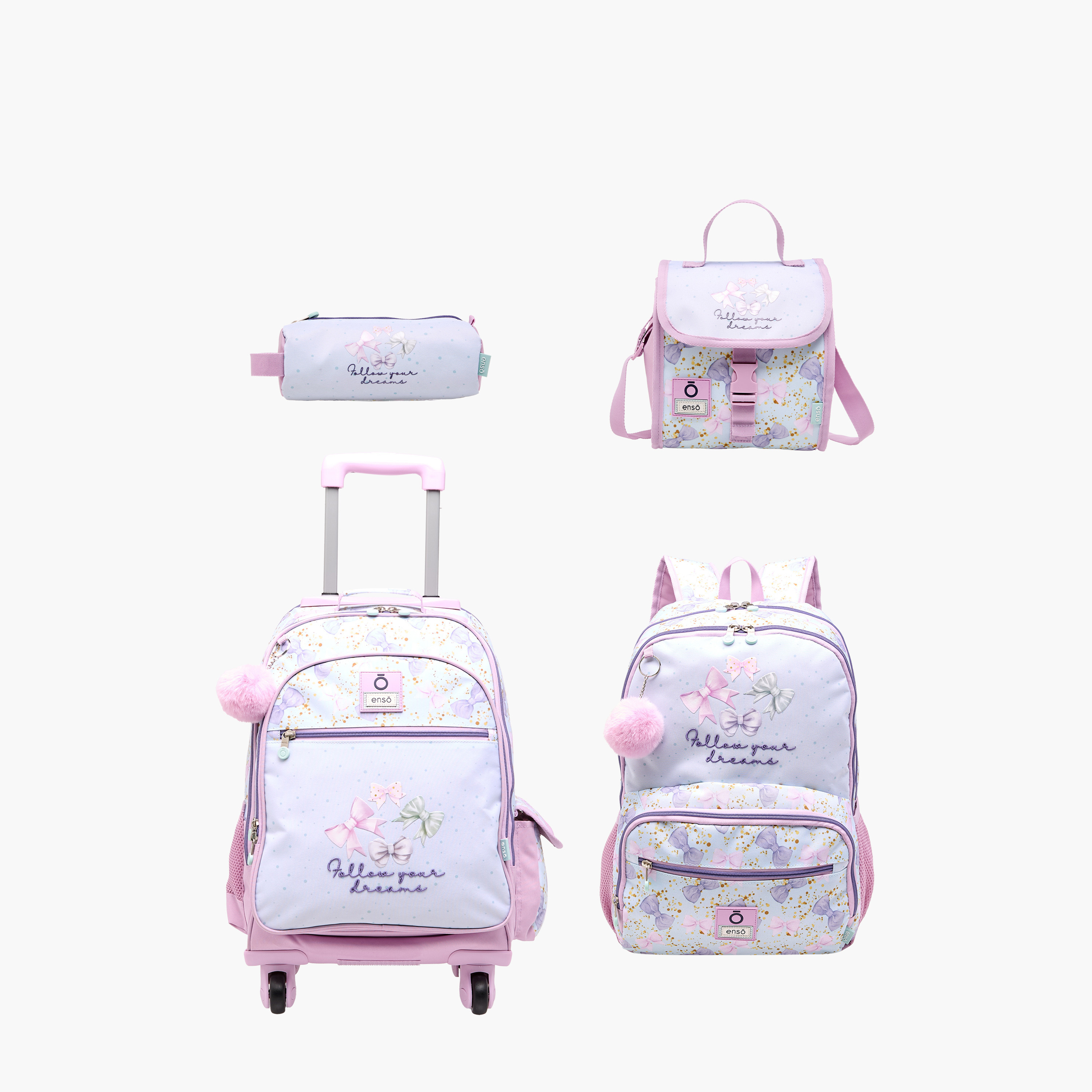 Enso Bow Print Backpack with Adjustable Straps and Zip Closure -  33x46x17 cms-promo_LS20_OMN-image-13