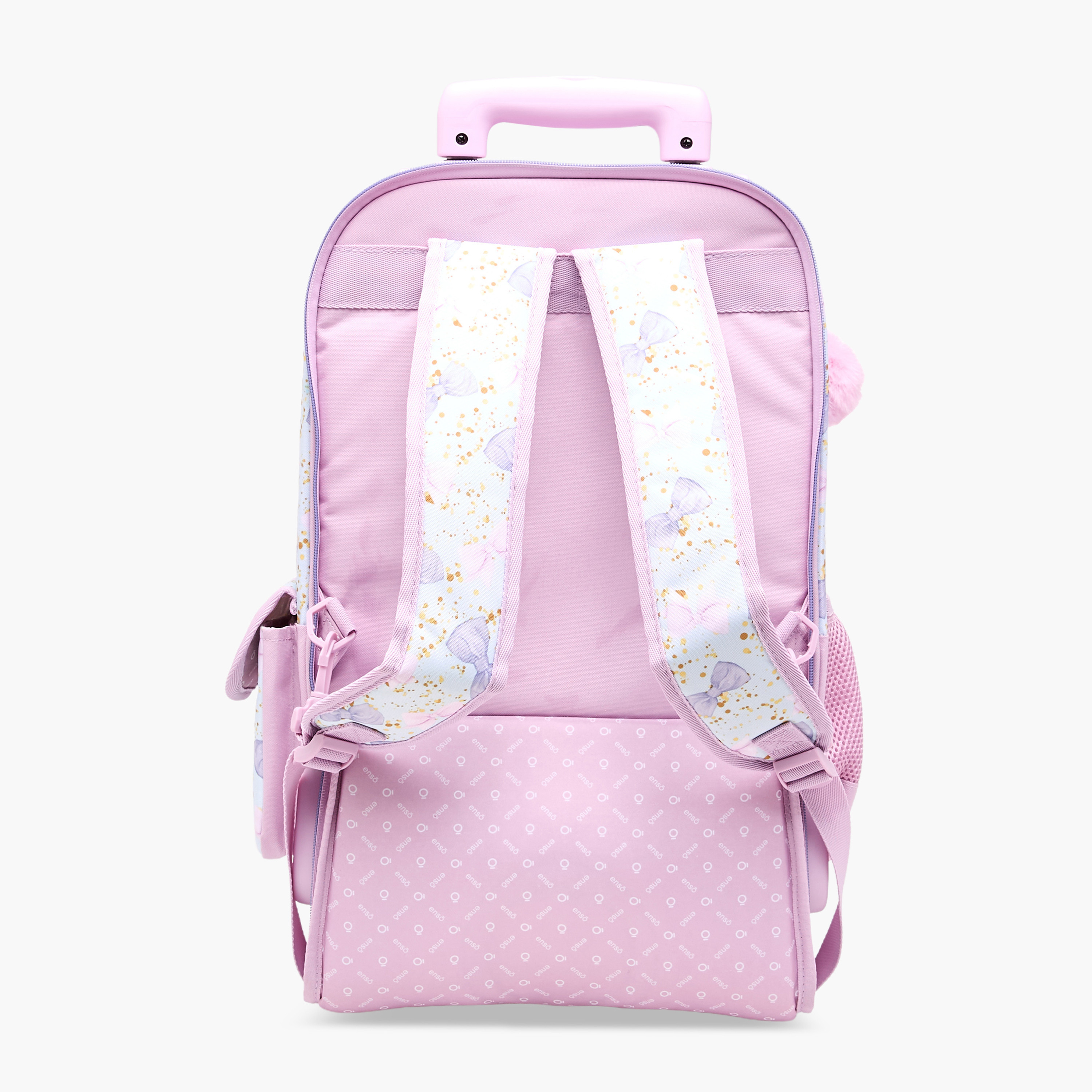 Enso Bow Trolley Bag for Girls 8-13 Years with Retractable Handle -school-bagsandbackpacks-trolleybags-image-5