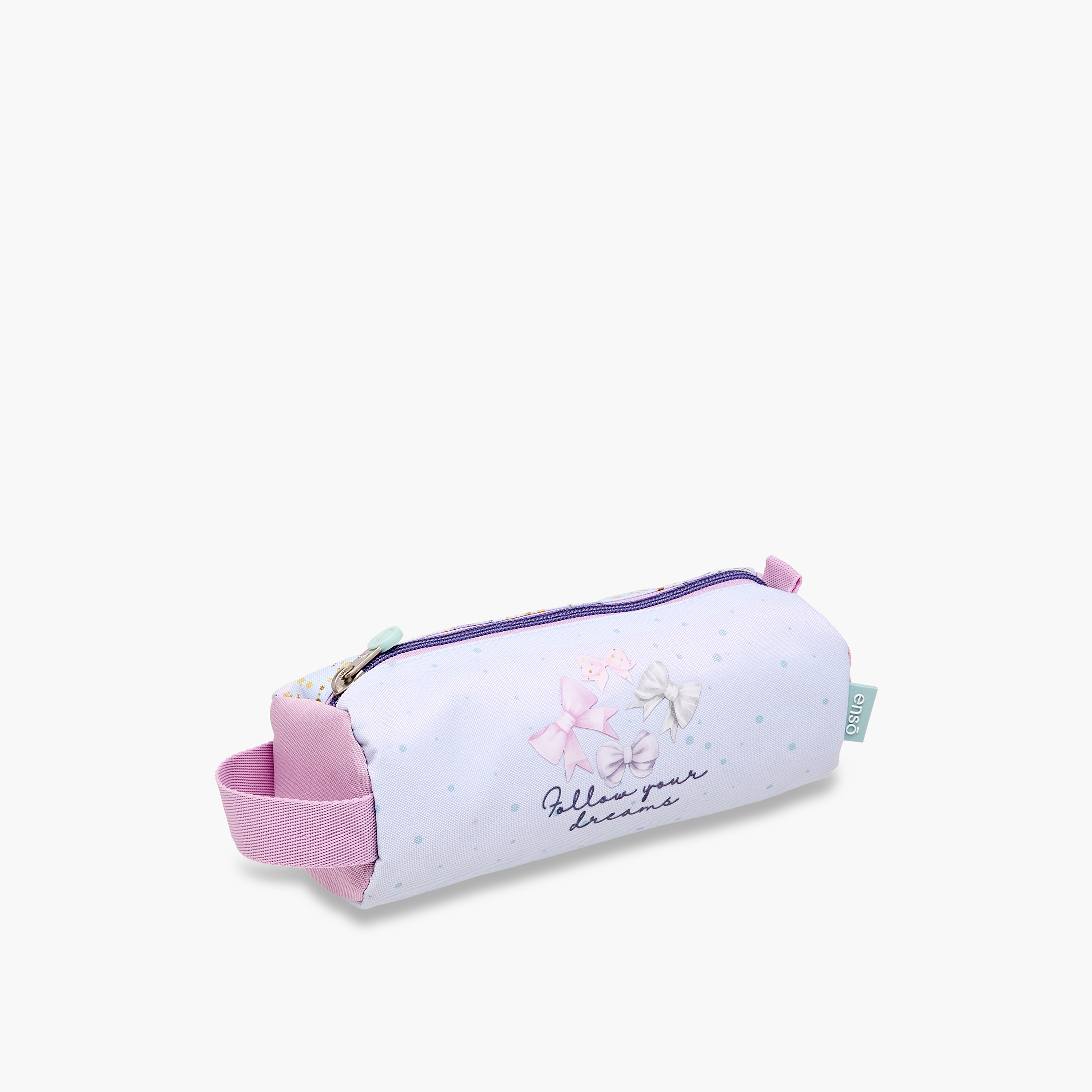 Enso Bow Print Pencil Pouch with Zip Closure-school-stationery-pencilcases-image-2