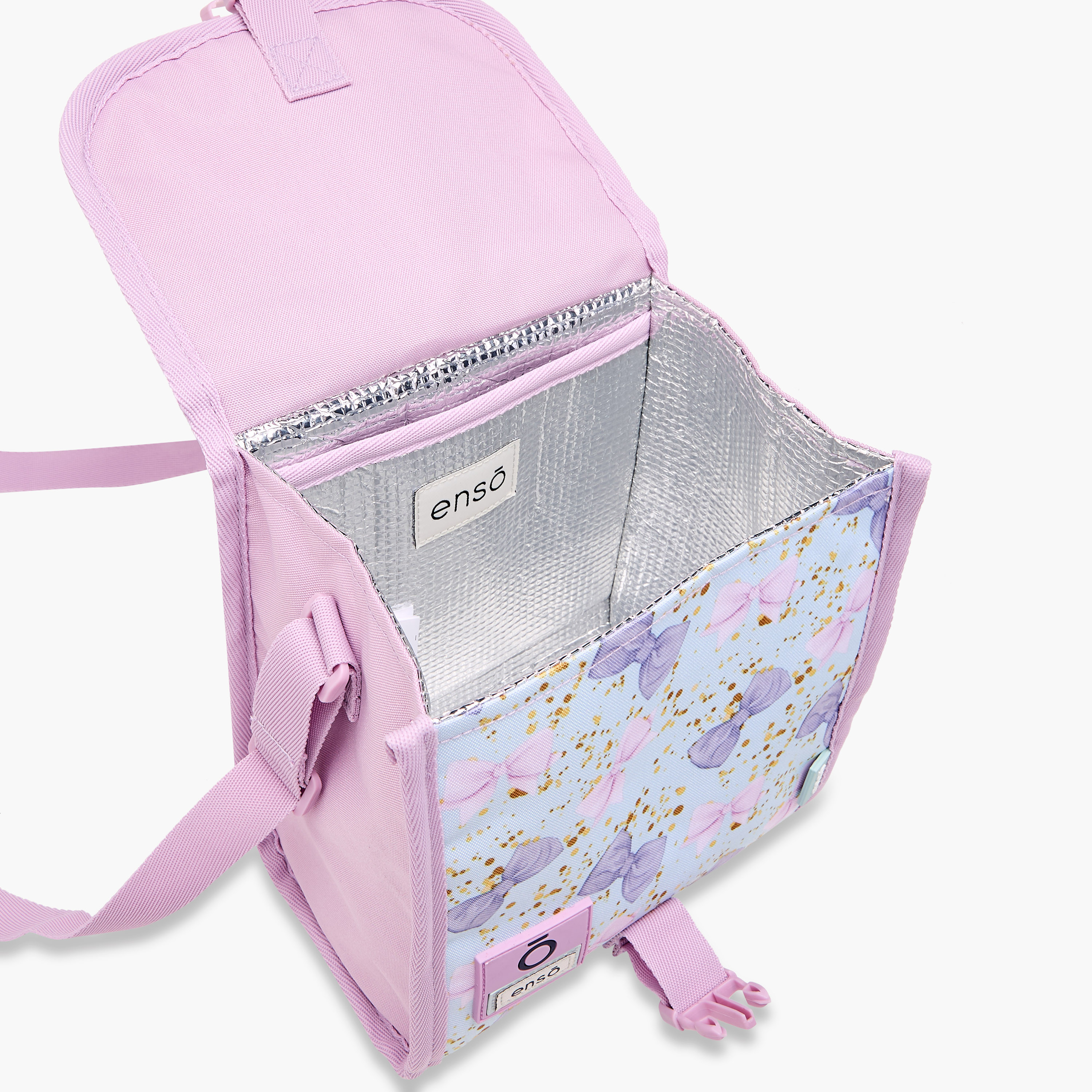 Enso Bow Print Lunch Bag with Buckle Closure-school-lunchessentials-lunchbags-image-9