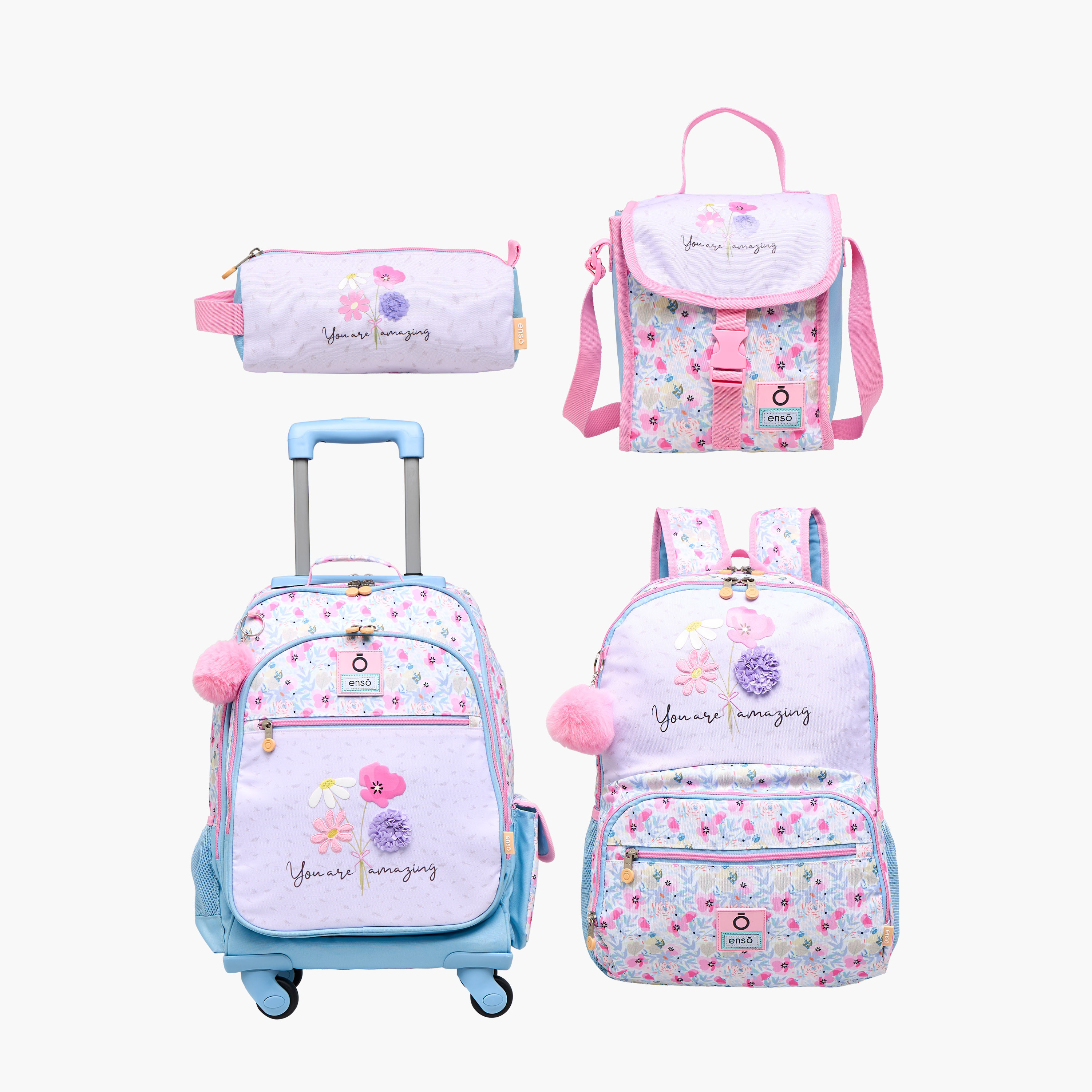 Floral Print Backpack with Adjustable Shoulder Straps and Zip Closure - 33X46X17 cms-promo_LS20_OMN-image-12