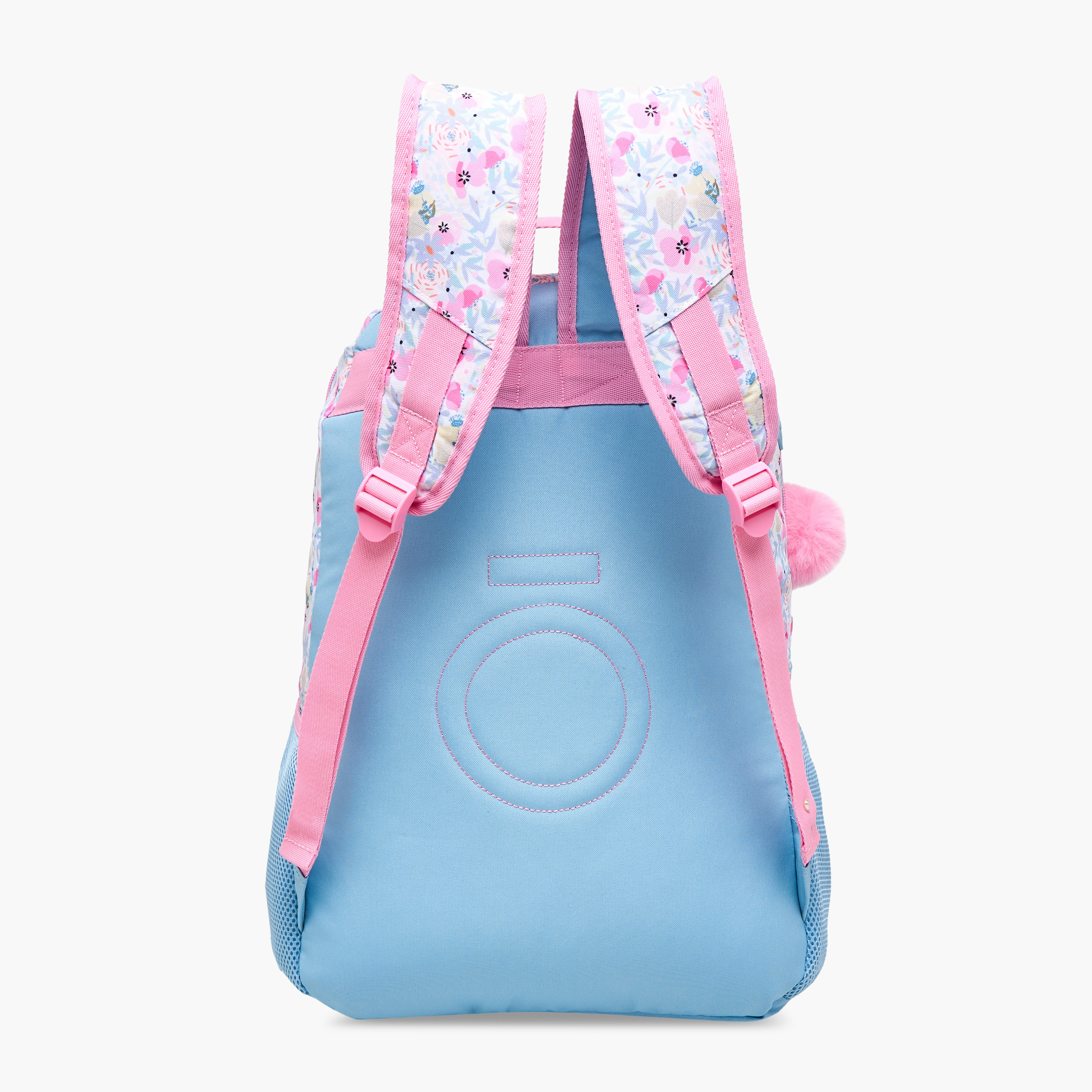 Floral Print Backpack with Adjustable Shoulder Straps and Zip Closure - 33X46X17 cms-promo_LS20_OMN-image-7