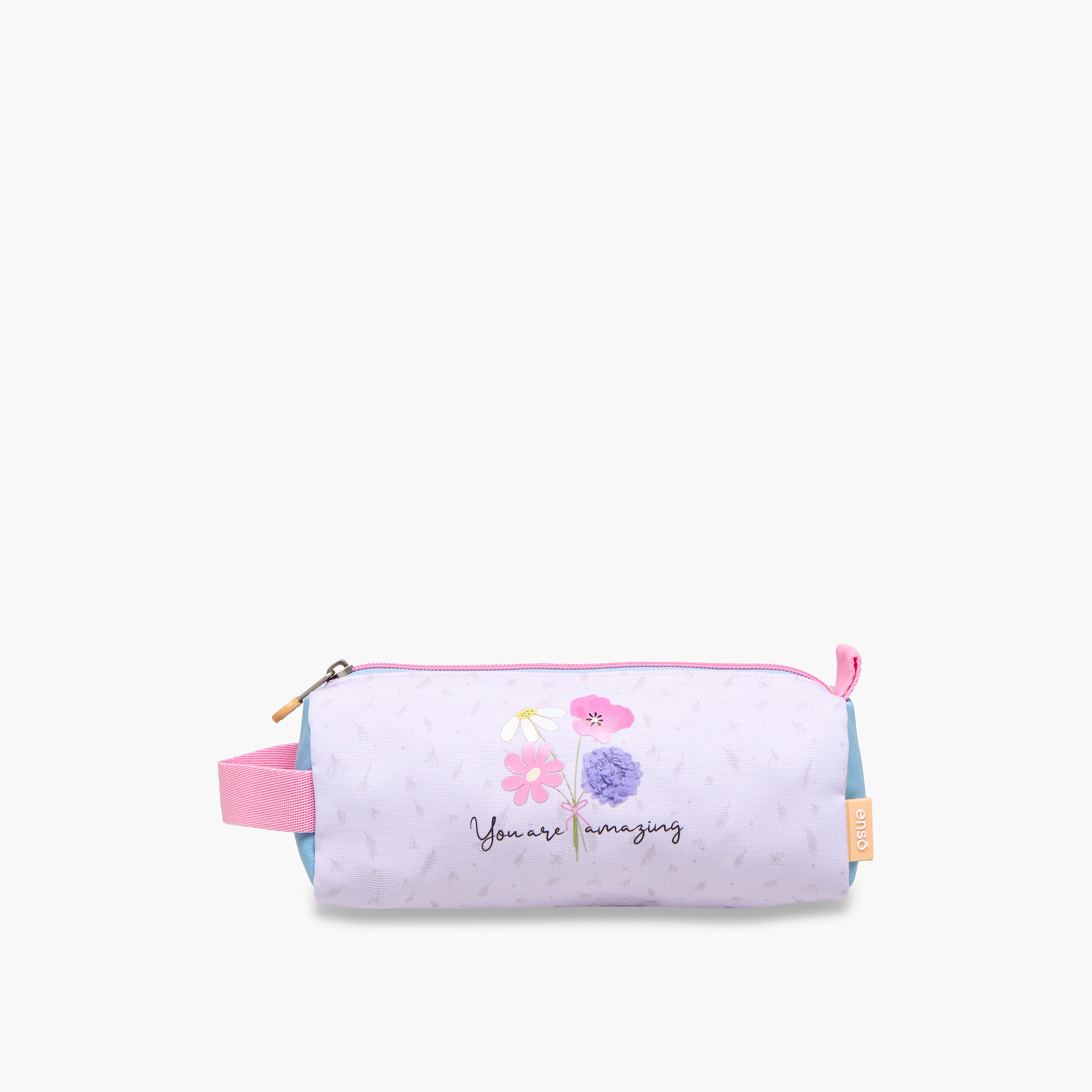 Enso Floral Print Pencil Pouch with Zip Closure-school-stationery-pencilcases-image-1