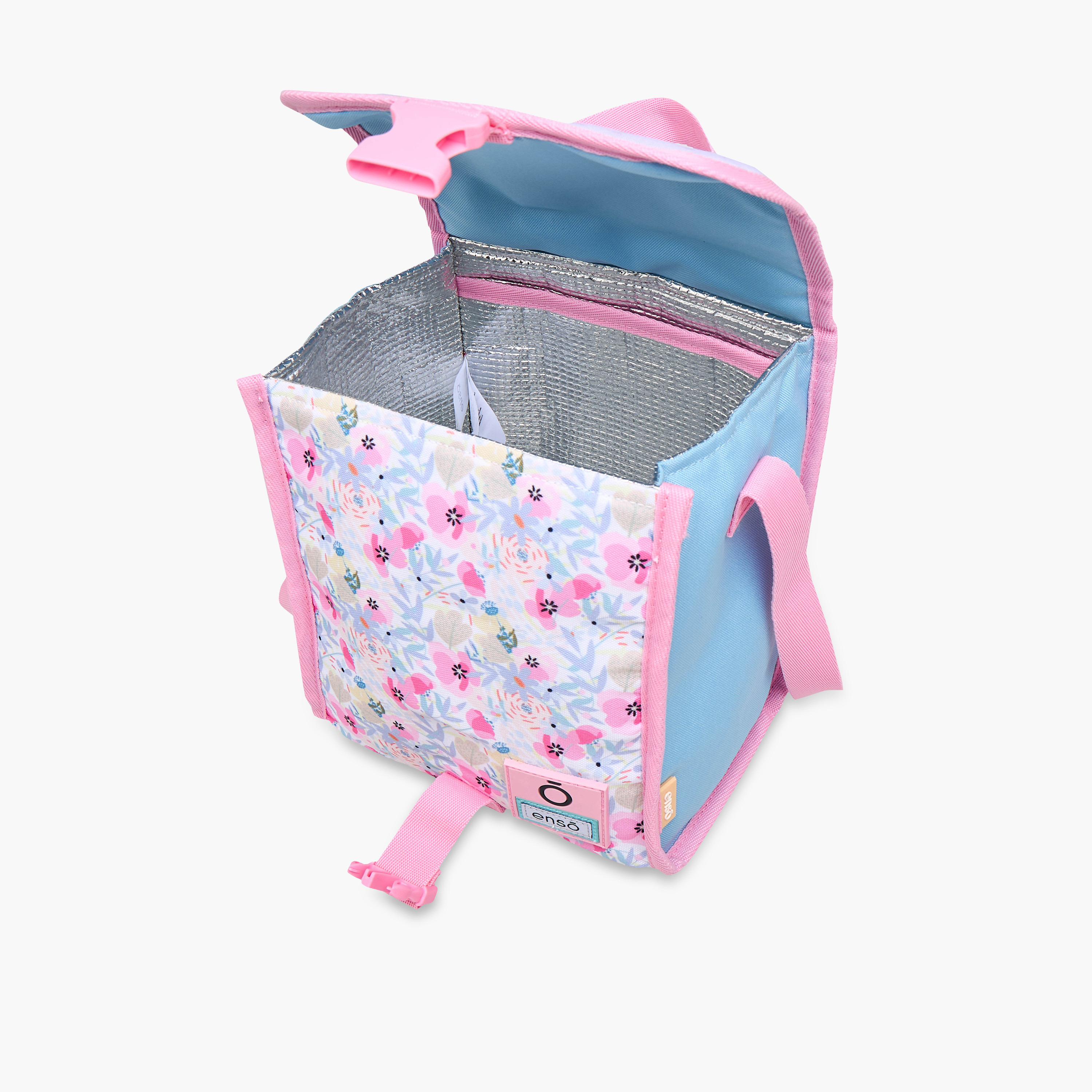 Enso Floral Print Lunch Bag with Adjustable Strap and Buckle Closure-school-lunchessentials-lunchbags-image-7