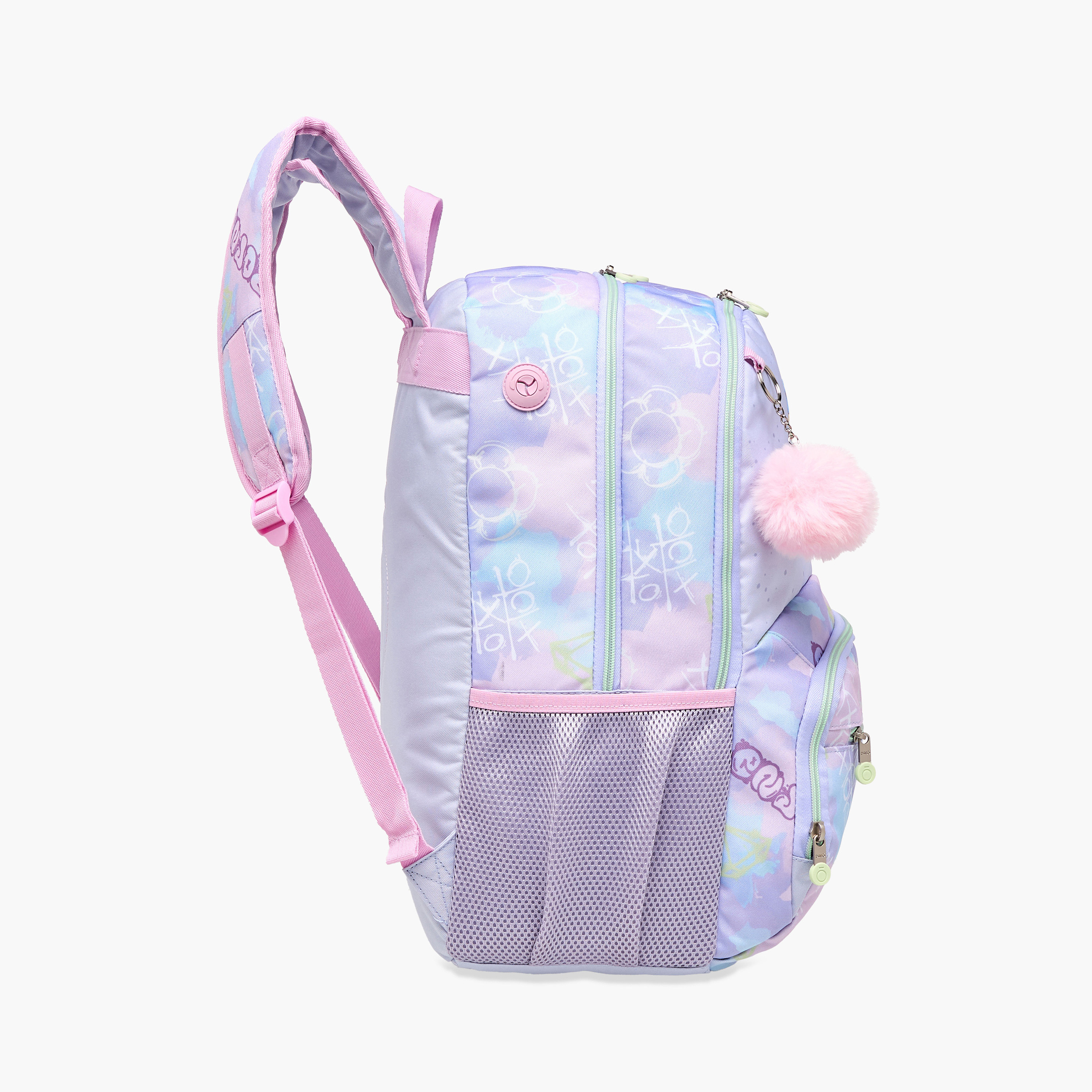 Enso Printed Backpack with Adjustable Straps and Zip Closure - 17x33x46 cms-school-bagsandbackpacks-backpacks-image-5