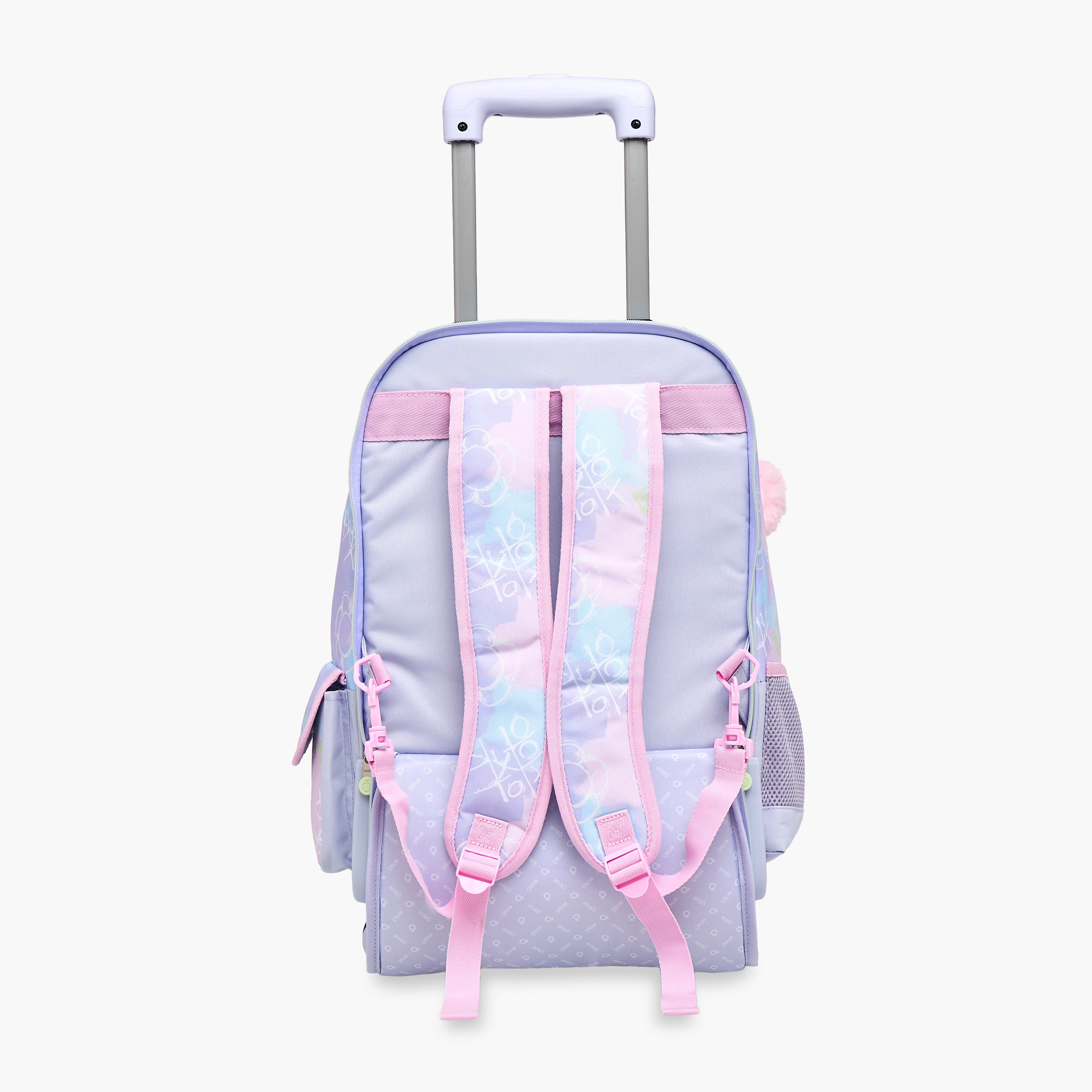 شنطة ترولي للبنات 8-13 سنة بمقبض قابل للسحب وتصميم جرافيتي من إينسو-school-bagsandbackpacks-trolleybags-image-5
