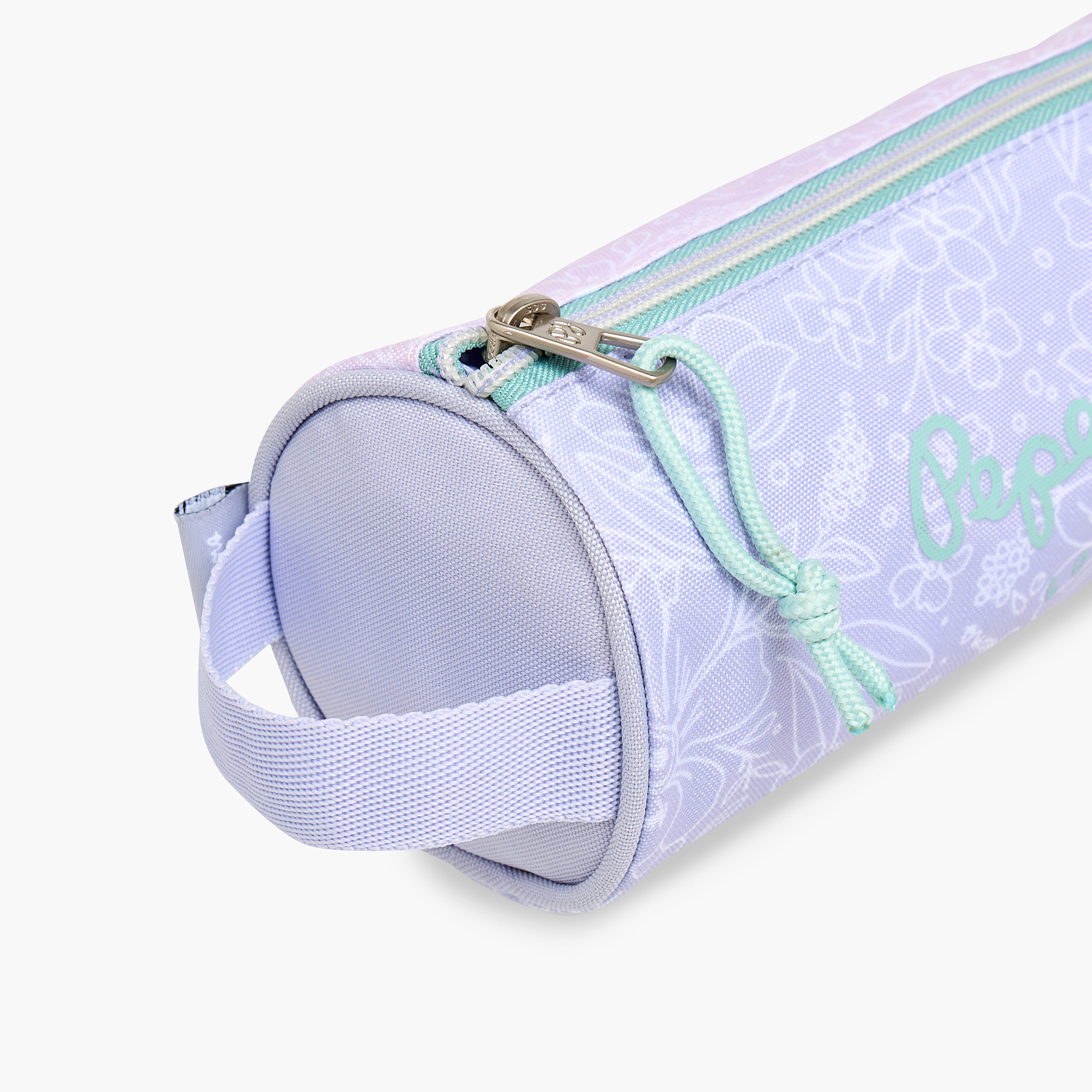 Pepe Jeans Floral Print Pencil Pouch with Zip Closure-school-stationery-pencilcases-image-3