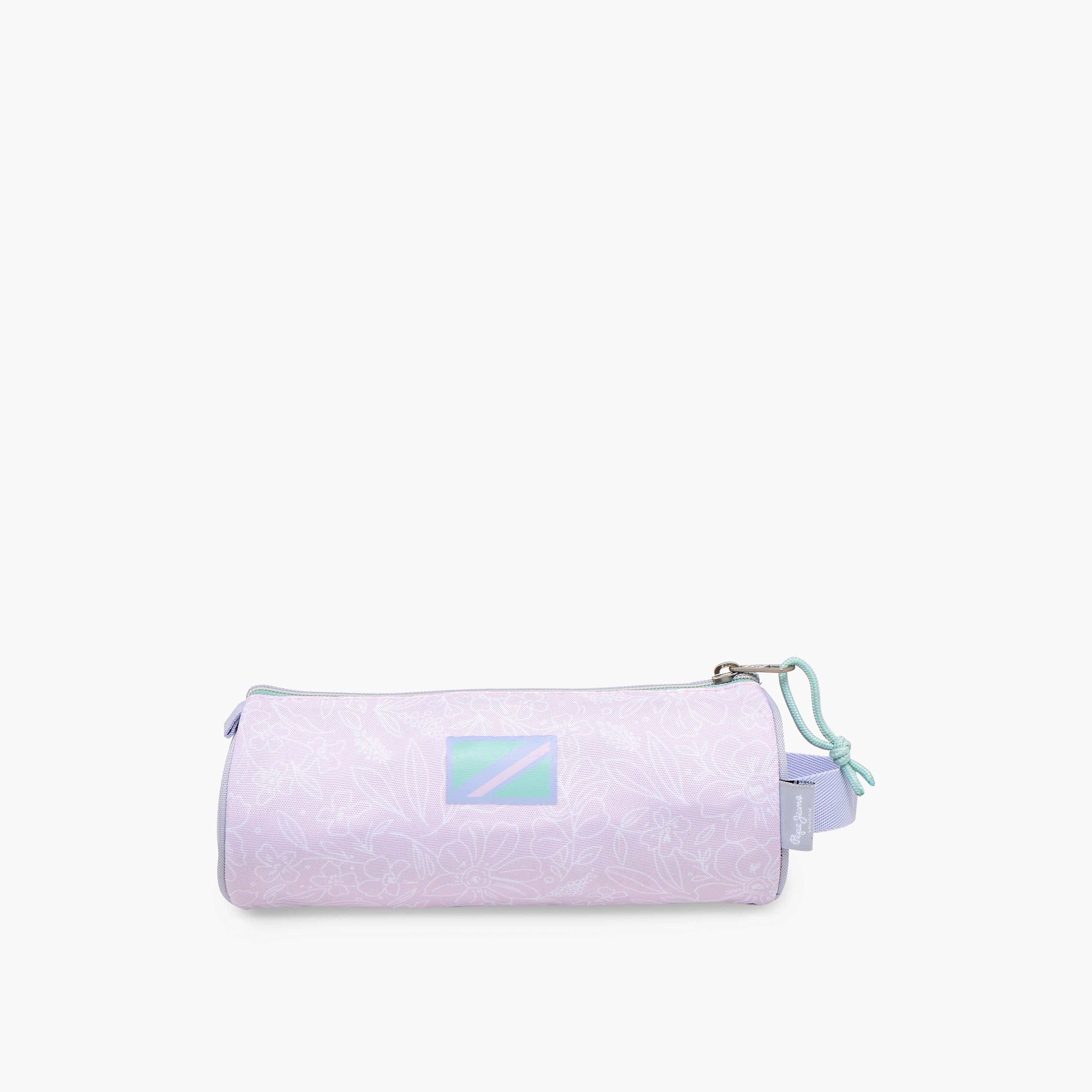 Pepe Jeans Floral Print Pencil Pouch with Zip Closure-school-stationery-pencilcases-image-4