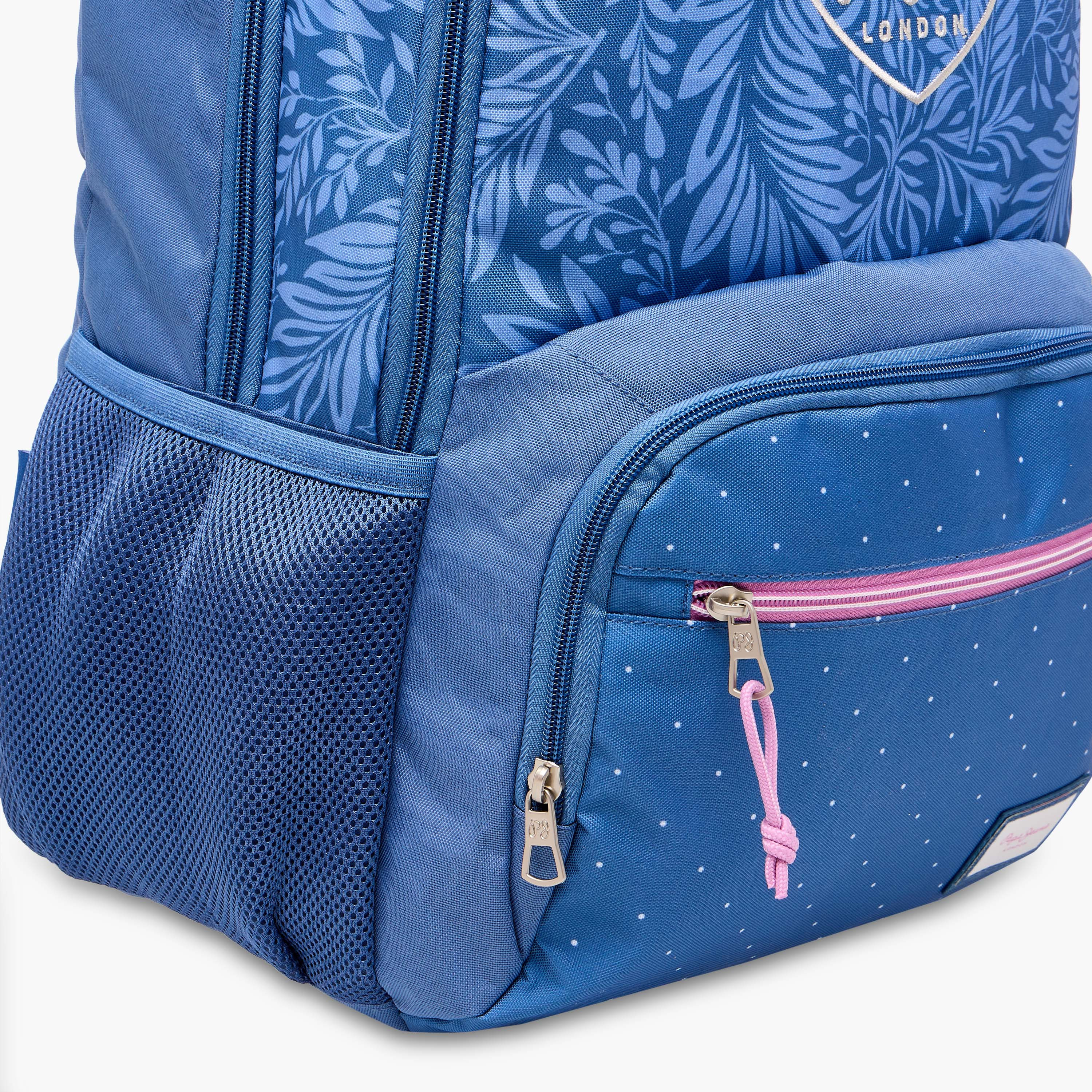 Pepe Jeans Coralie Printed Backpack with Adjustable Straps and Zip Closure -  33x46x17 cms-school-bagsandbackpacks-backpacks-image-10