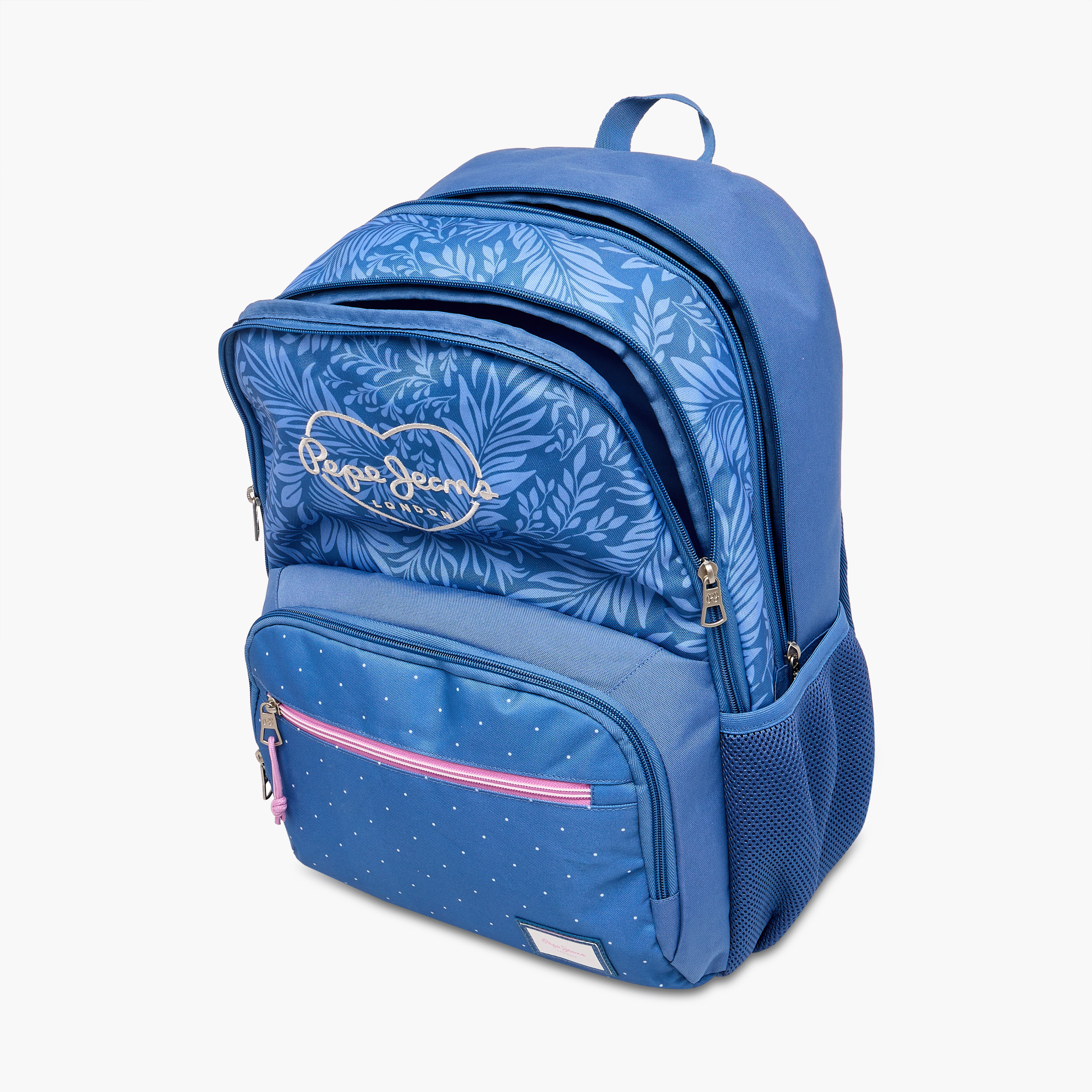 Pepe Jeans Coralie Printed Backpack with Adjustable Straps and Zip Closure -  33x46x17 cms-school-bagsandbackpacks-backpacks-image-11