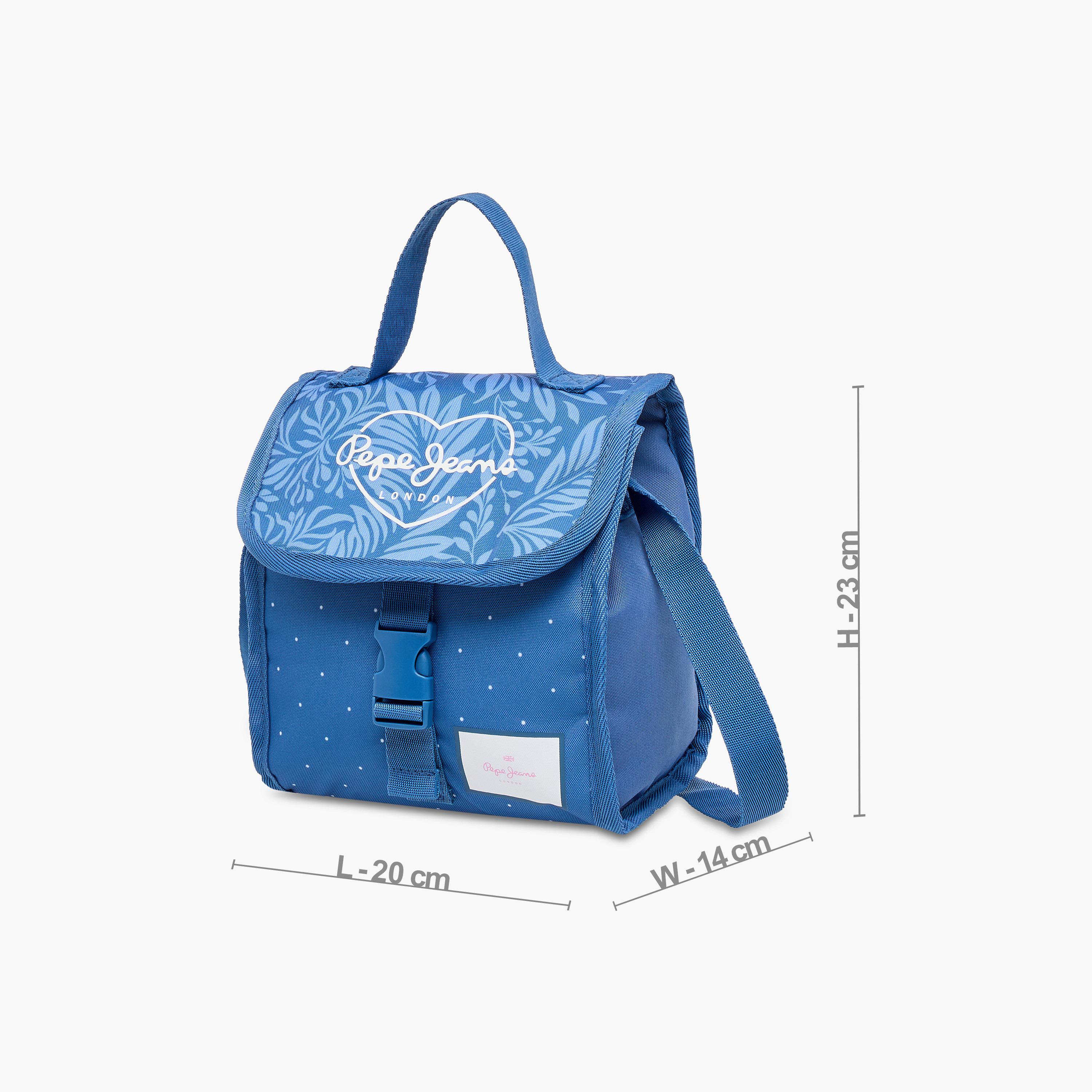 Pepe Jeans Coralie Printed Lunch Bag with Buckle Closure-school-lunchessentials-lunchbags-image-2