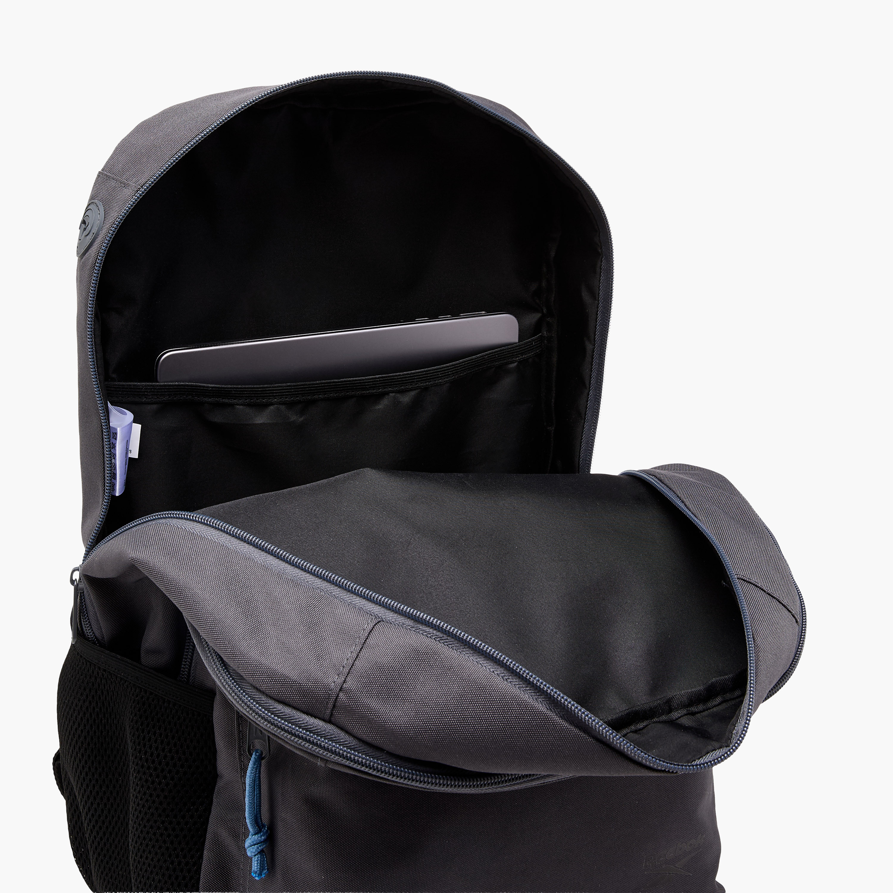 Reebok Stam Logo Print Backpack with Adjustable Straps and Zip Closure - 20x23x14 cms-promo_LS20_OMN-image-12