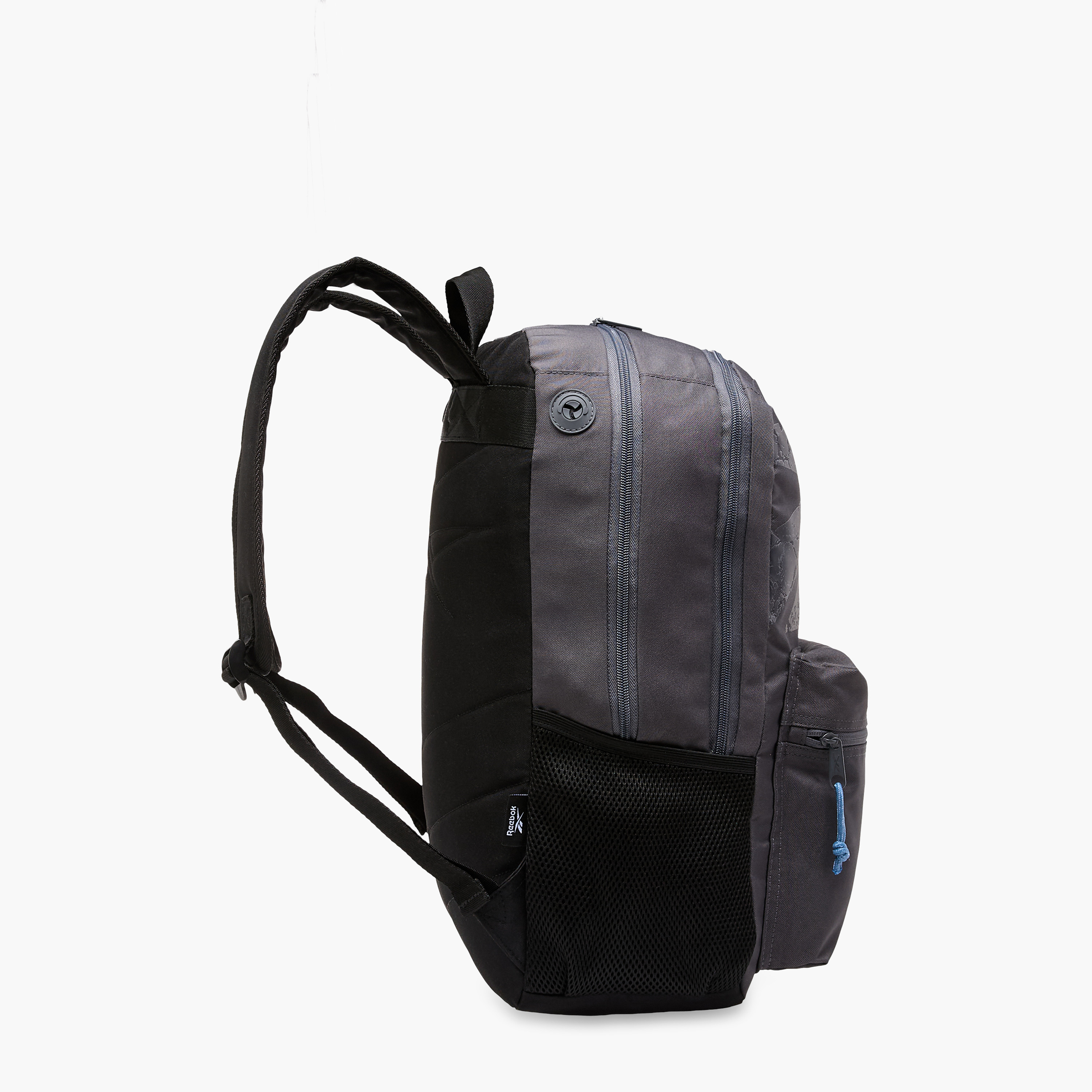 Reebok Stam Logo Print Backpack with Adjustable Straps and Zip Closure - 20x23x14 cms-promo_LS20_OMN-image-5