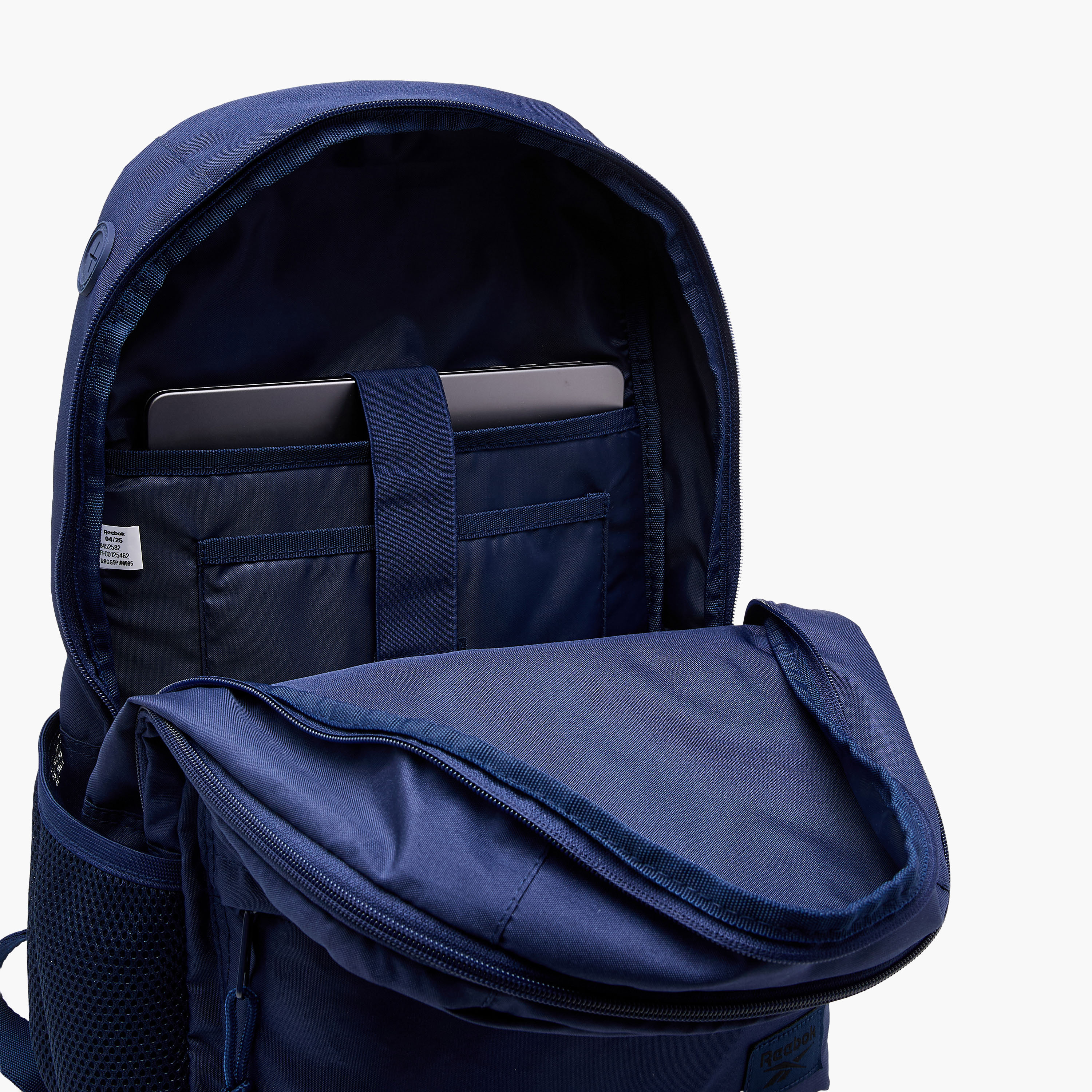 Reebok Melbourne Logo Print Backpack with Adjustable Straps and Zip Closure - 33x44x21 cms-promo_LS20_OMN-image-12