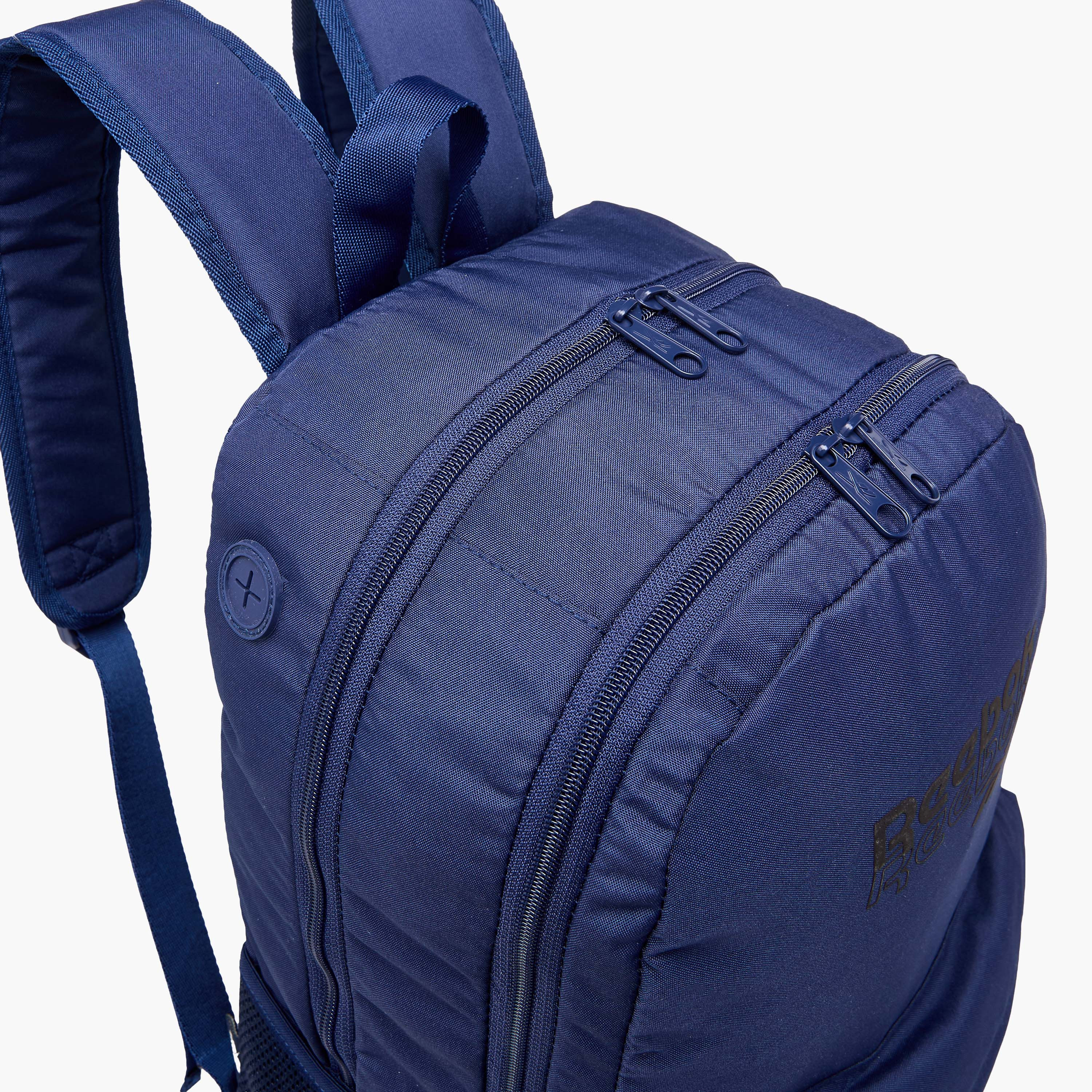 Reebok Melbourne Logo Print Backpack with Adjustable Straps and Zip Closure - 33x44x21 cms-promo_LS20_OMN-image-9