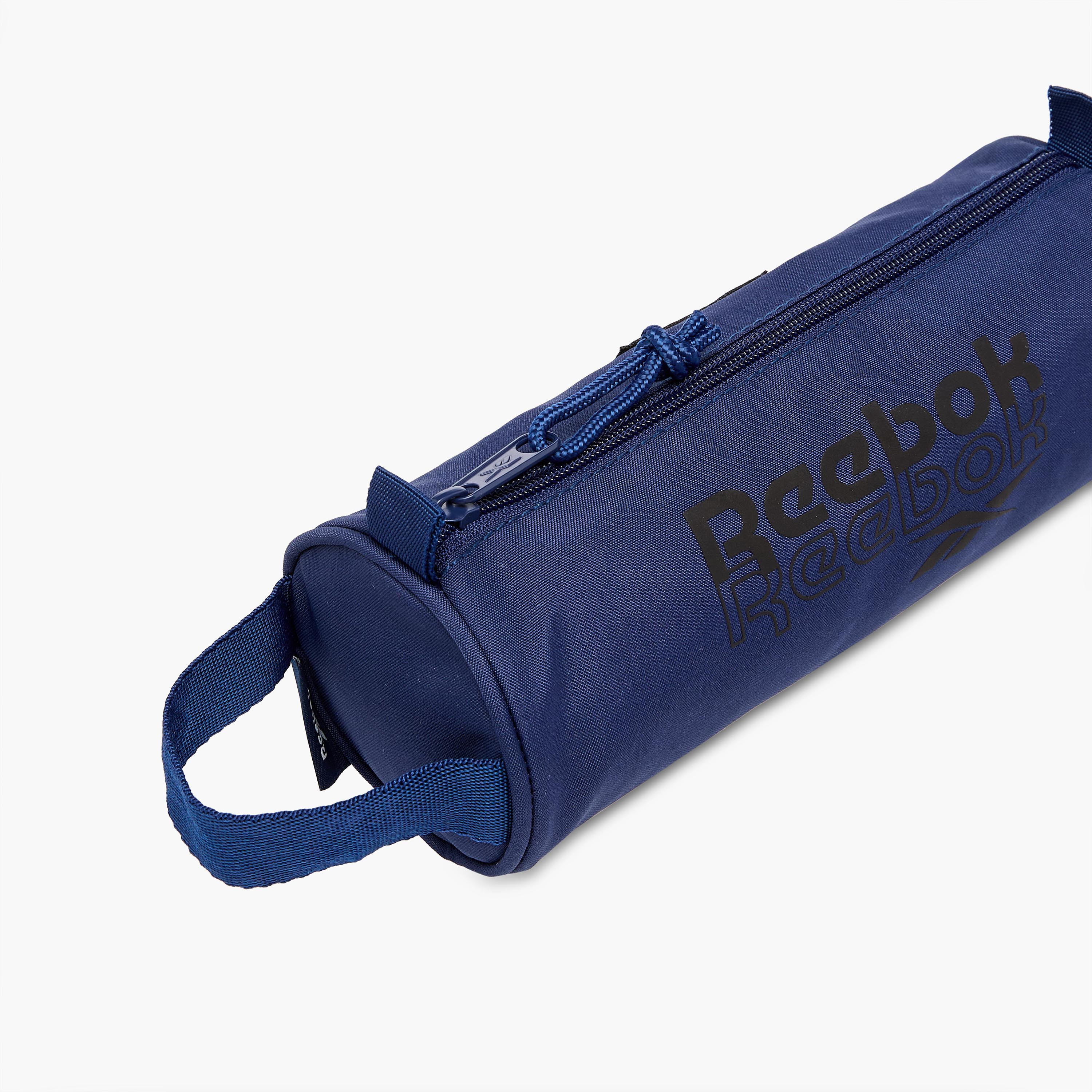 Reebok Melbourne Logo Print Pencil Pouch with Zip Closure-school-stationery-pencilcases-image-4